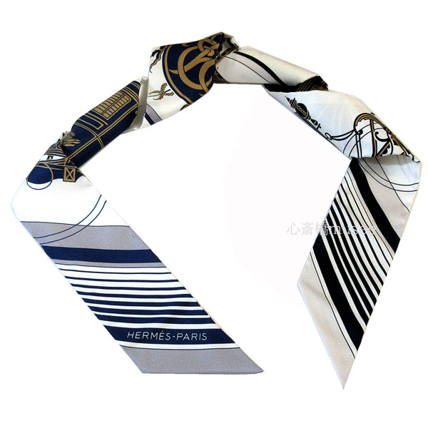 楽天市場】≪新品≫ エルメス ツイリー エクスリブリス マリーヌ