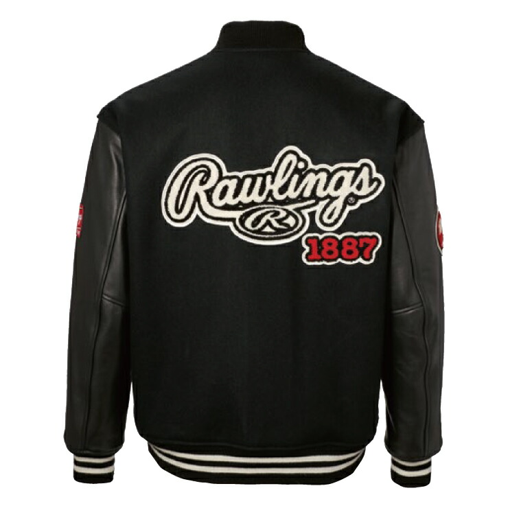 楽天市場】ローリングス メルトン バーシティジャケット GROUND RED