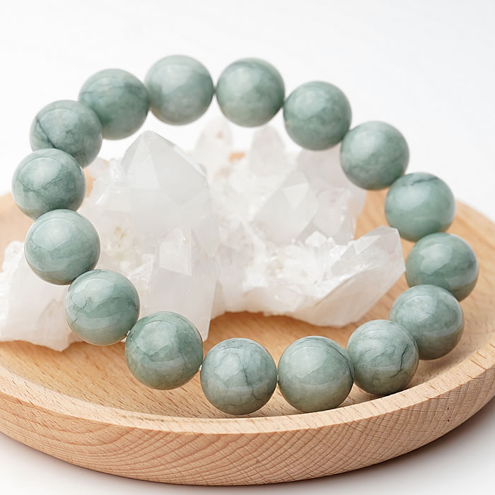 楽天市場】【数量限定】天然本翡翠AAA ミャンマー産 14mm ブレスレット