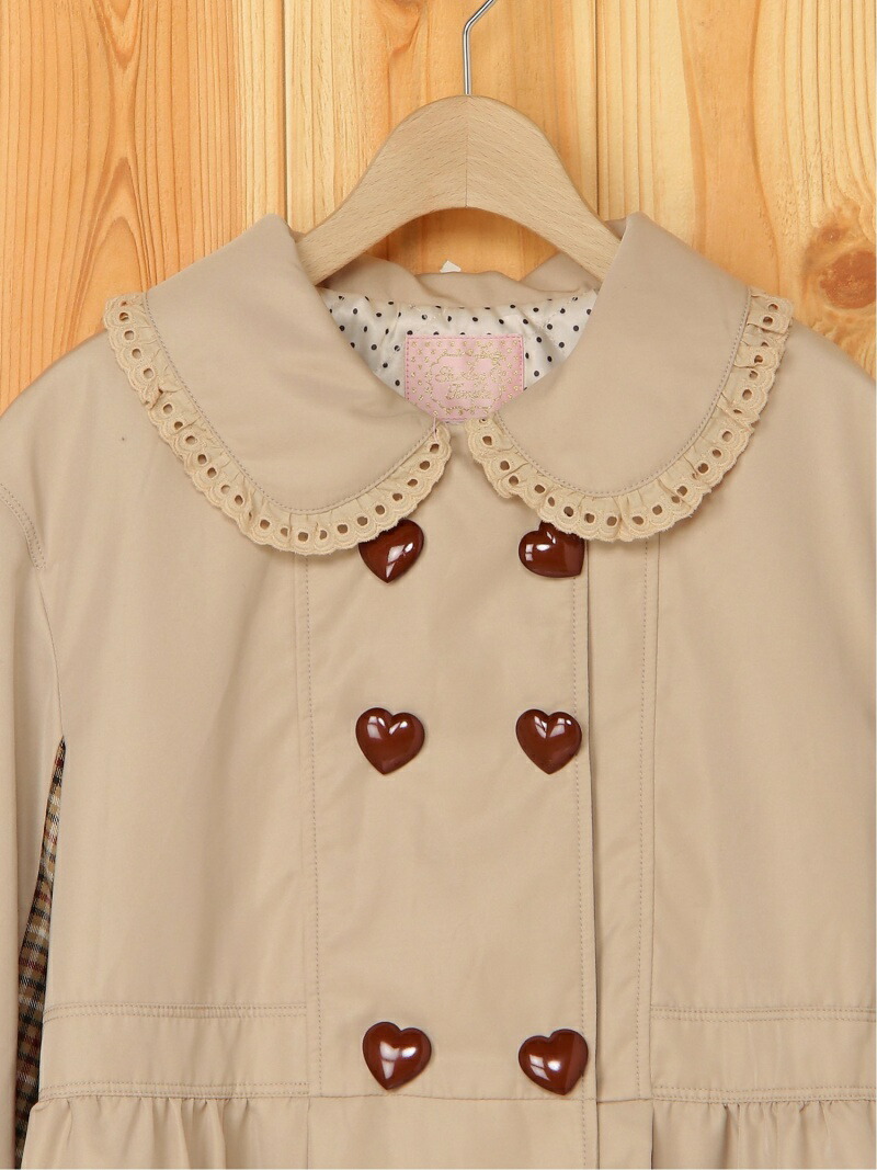 楽天市場】【SALE／50%OFF】Shirley Temple ハート釦トレンチコート