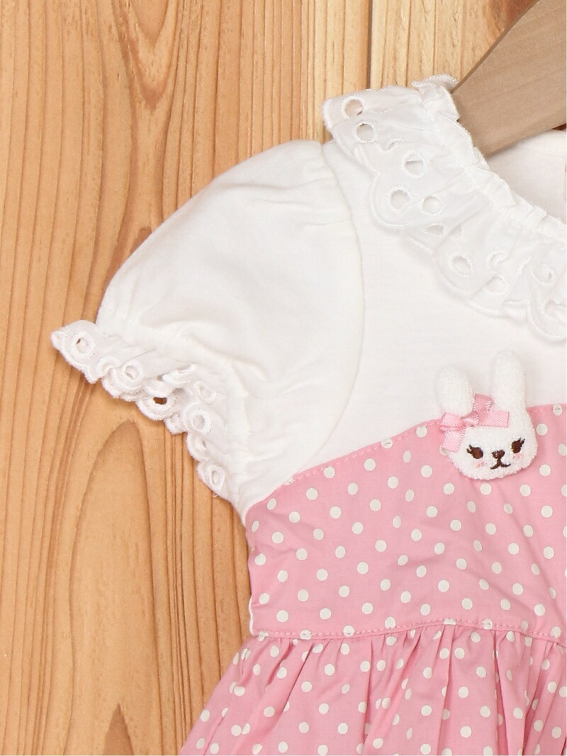 楽天市場】Shirley Temple うさぎモチーフドットワンピース