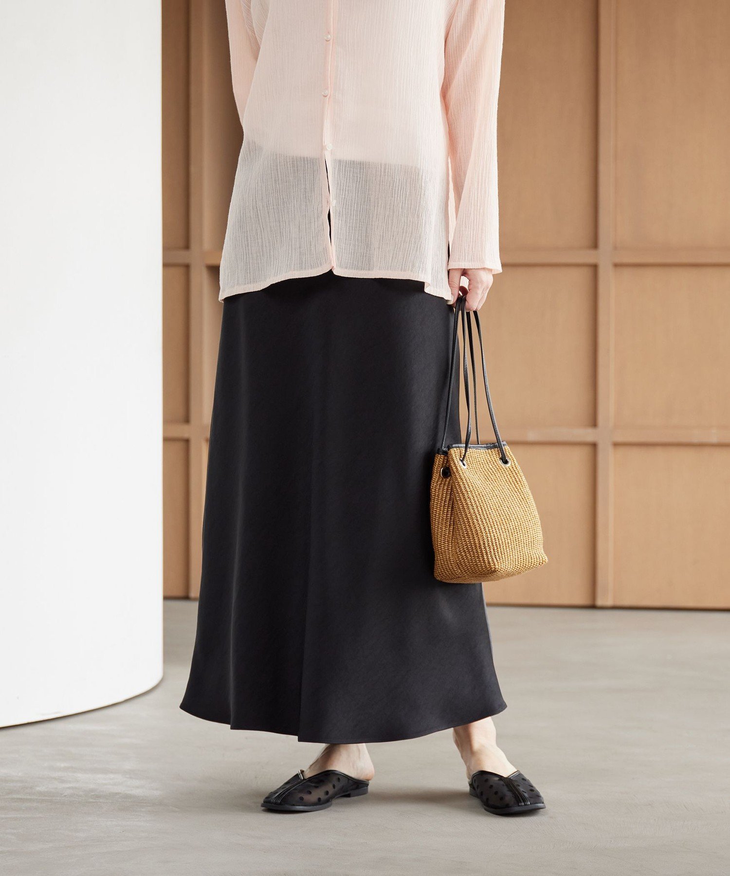 BEAUTY&YOUTH UNITED ARROWS｜ポリエステルサテン マーメイドフレア