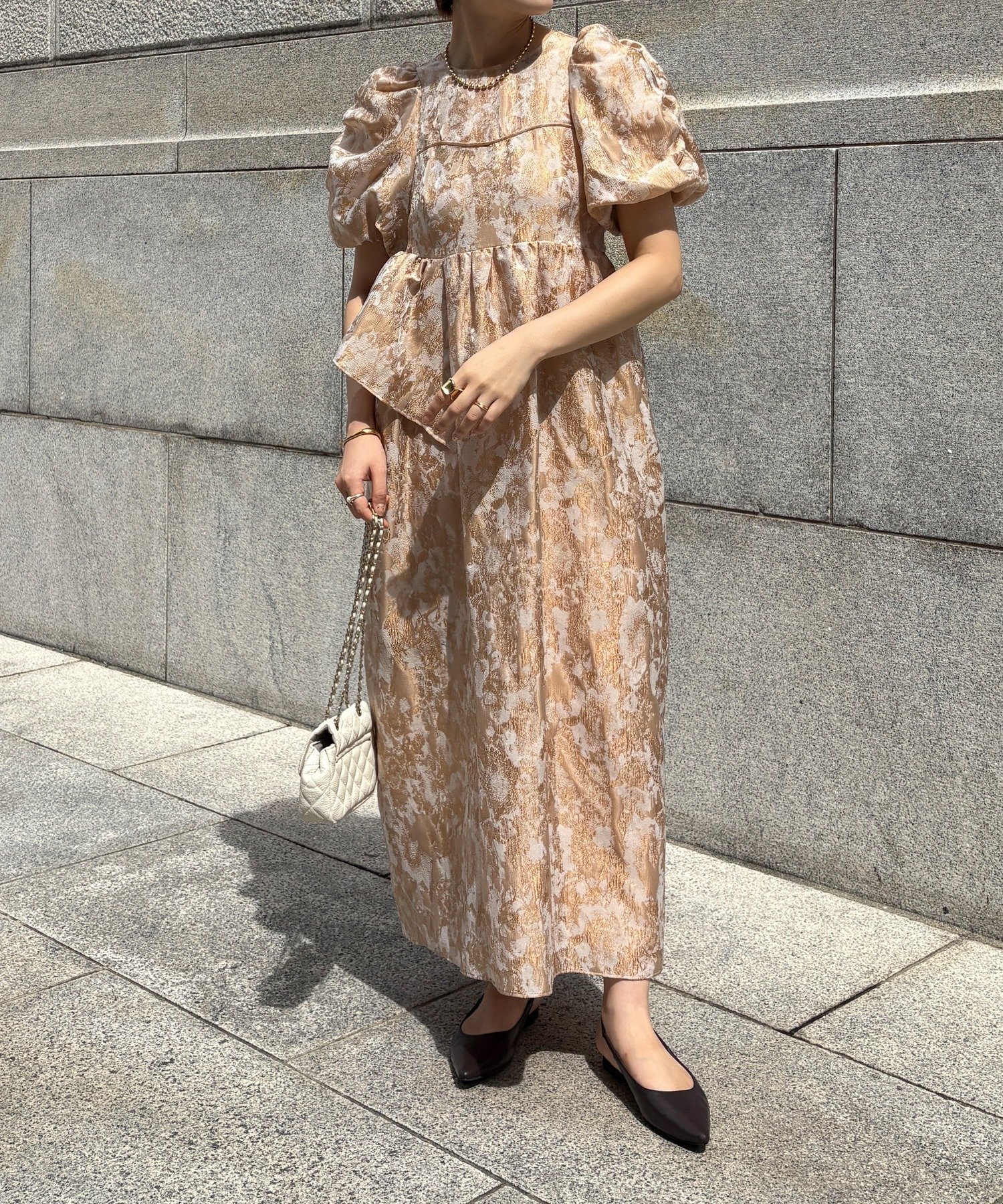 DOUDOU｜【オケージョン対応】【WEB限定】ジャガードドレス | Rakuten