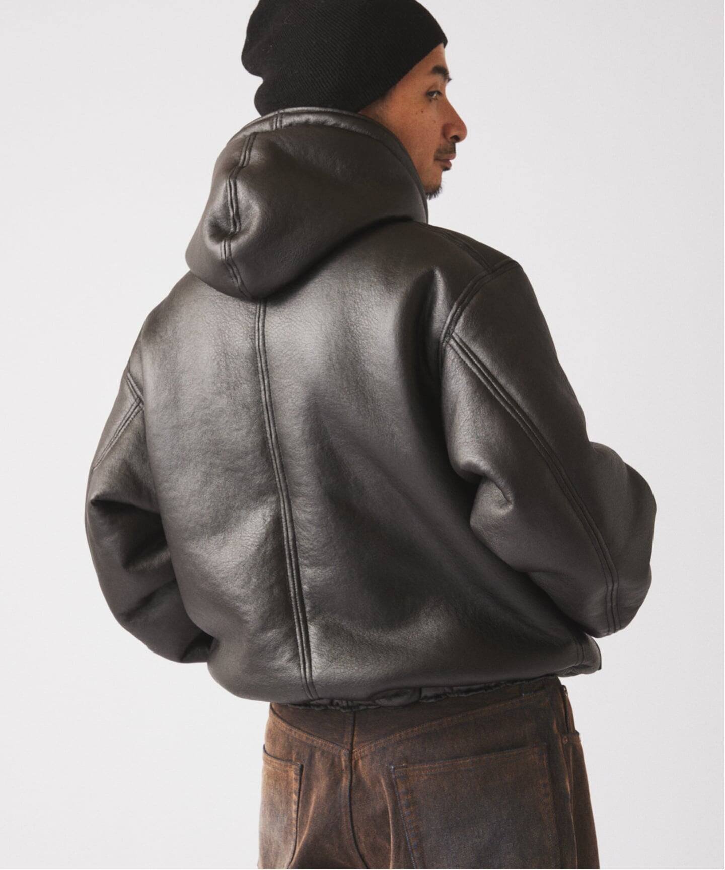 JOURNAL STANDARD relume｜フェイクムートン リバーシブル フーディ