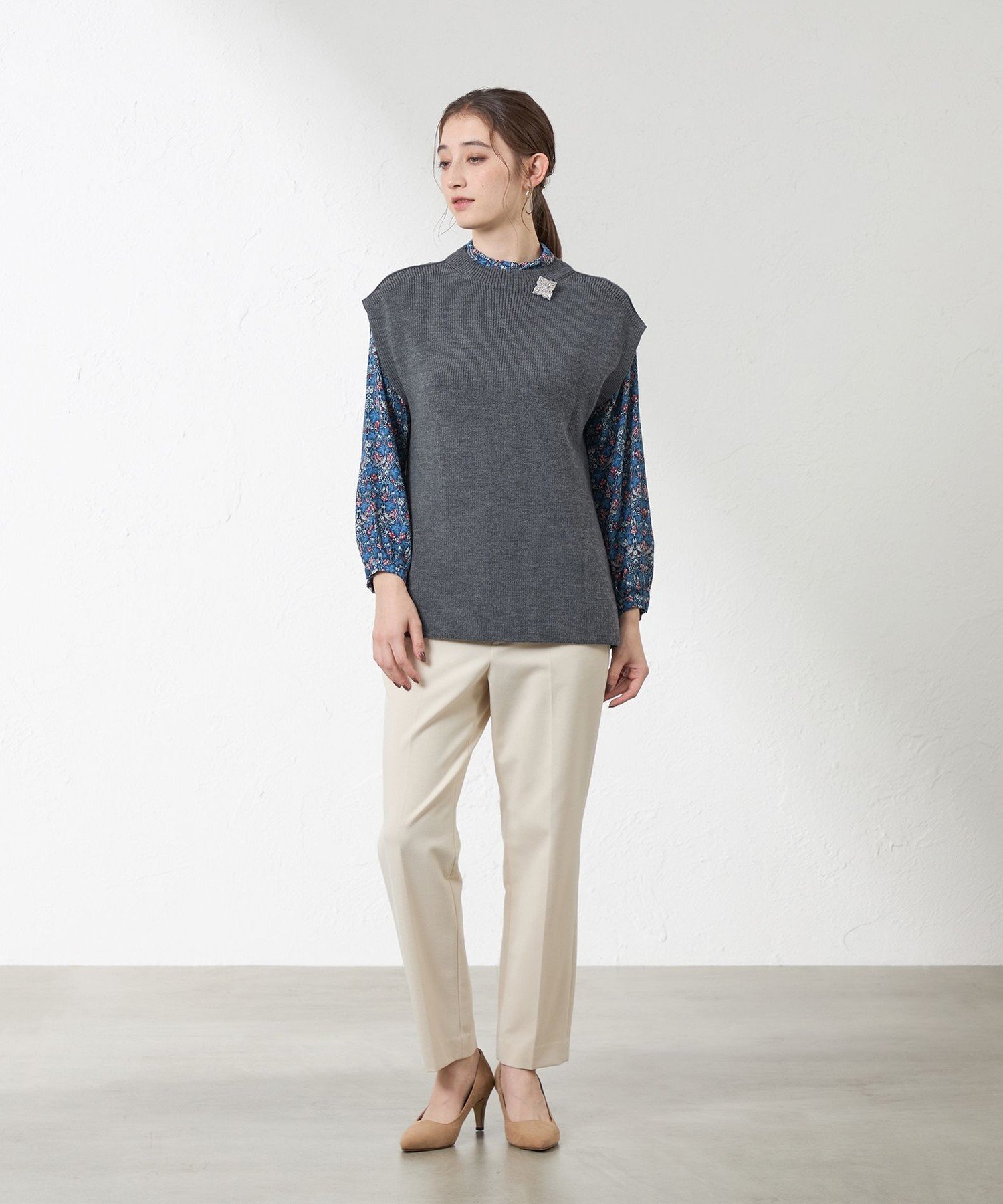 AMACA｜チュニックニットベスト | Rakuten Fashion(楽天ファッション