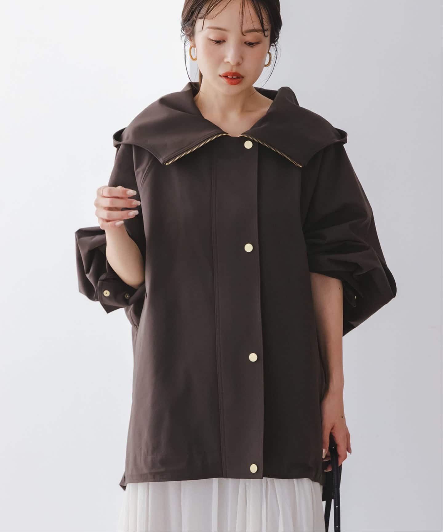 NOBLE｜《追加》ハイツイストダブルクロスフーディブルゾン | Rakuten