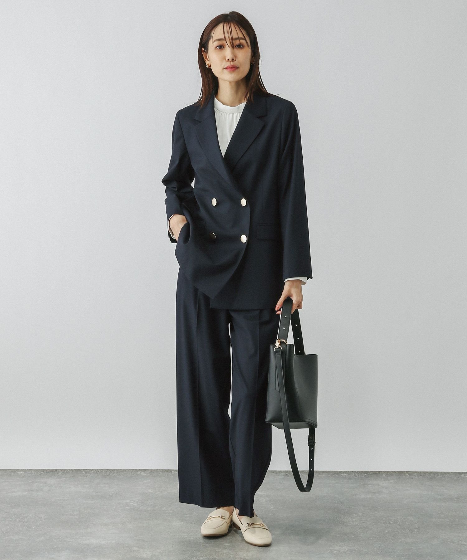 GLOBAL WORK｜ウツクシルエットダブルジャケット/133614 | Rakuten