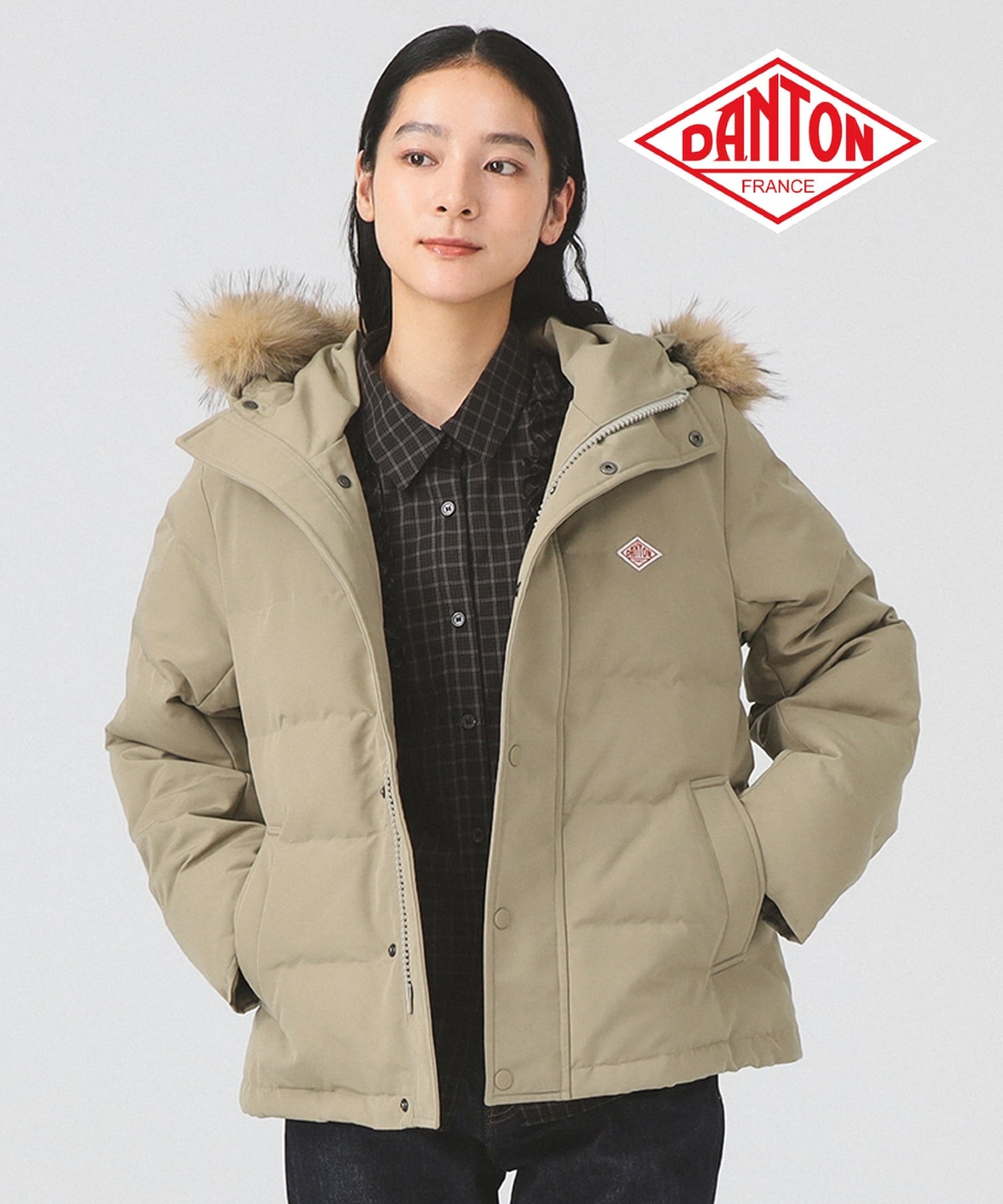 BEAMS WOMEN｜【ダントン/ファー付き/ダウン/防寒/ショート丈】DANTON