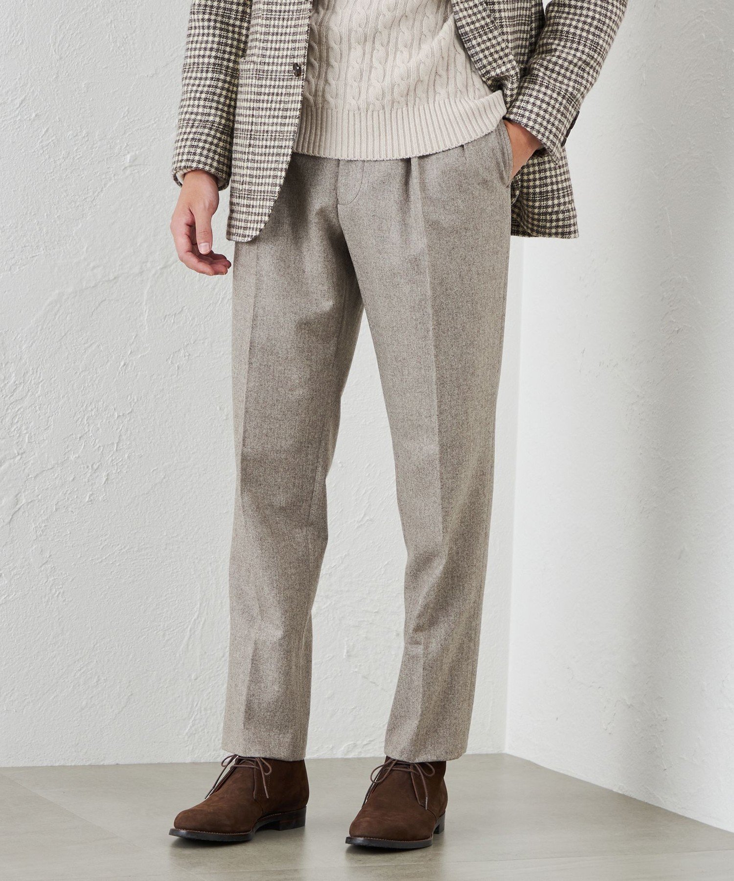 Paul Smith｜クラシックガンクラブチェック 2タック ワイドトラウザー