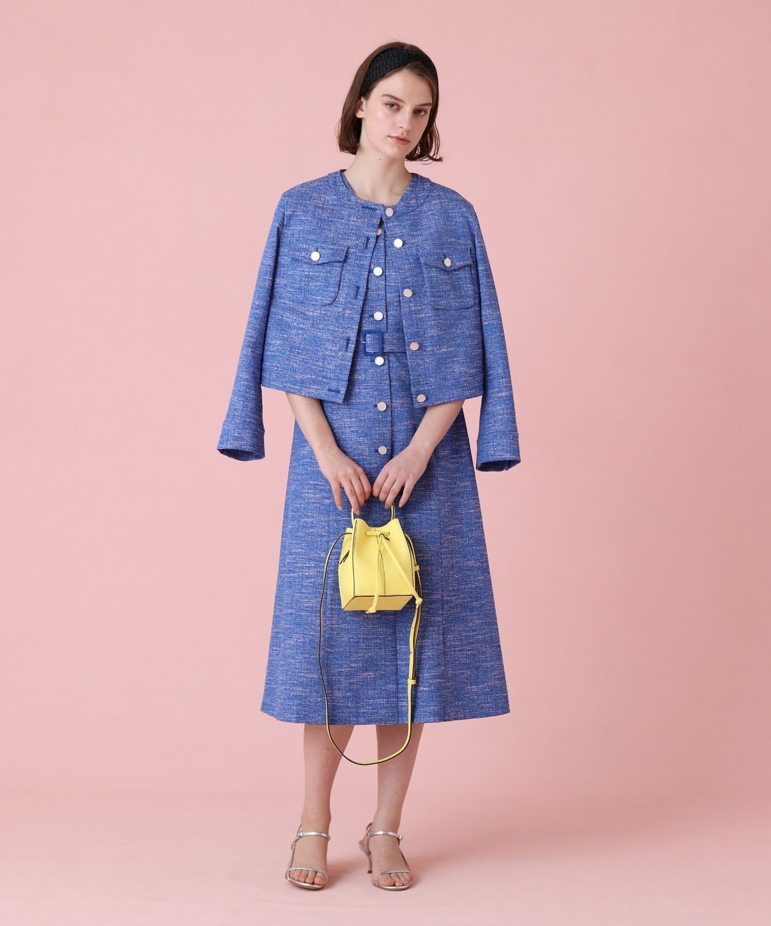 ANAYI｜【セットアップ対応商品】スラブツイードブルゾン | Rakuten