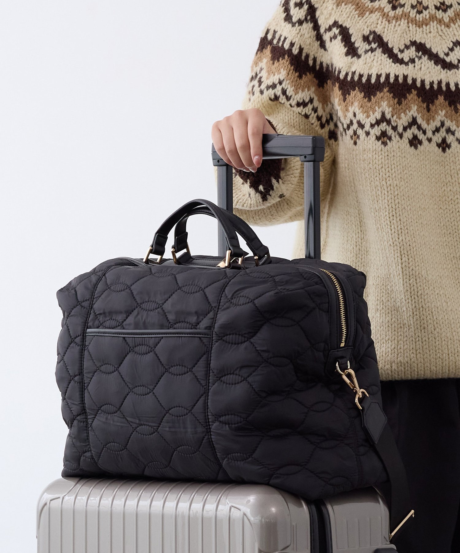 TOPKAPI｜【TOPKAPI COULEUR】キルティング ショルダー付 ボストン