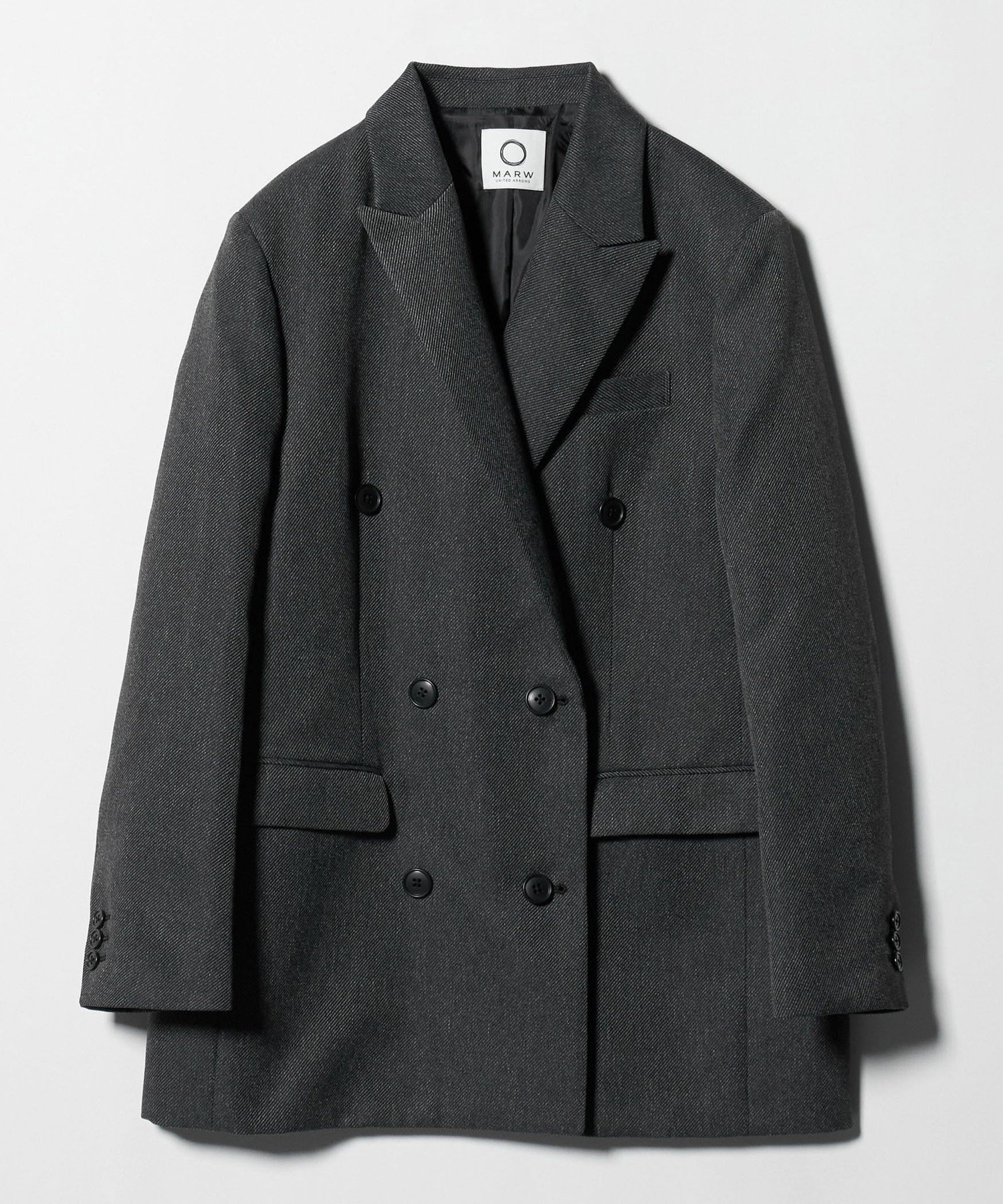 MARW UNITED ARROWSオーバー ダブル ジャケット　ダークグレー UNITED ARROWS｜<MARW UNITED ARROWS>オーバー ダブル ジャケット