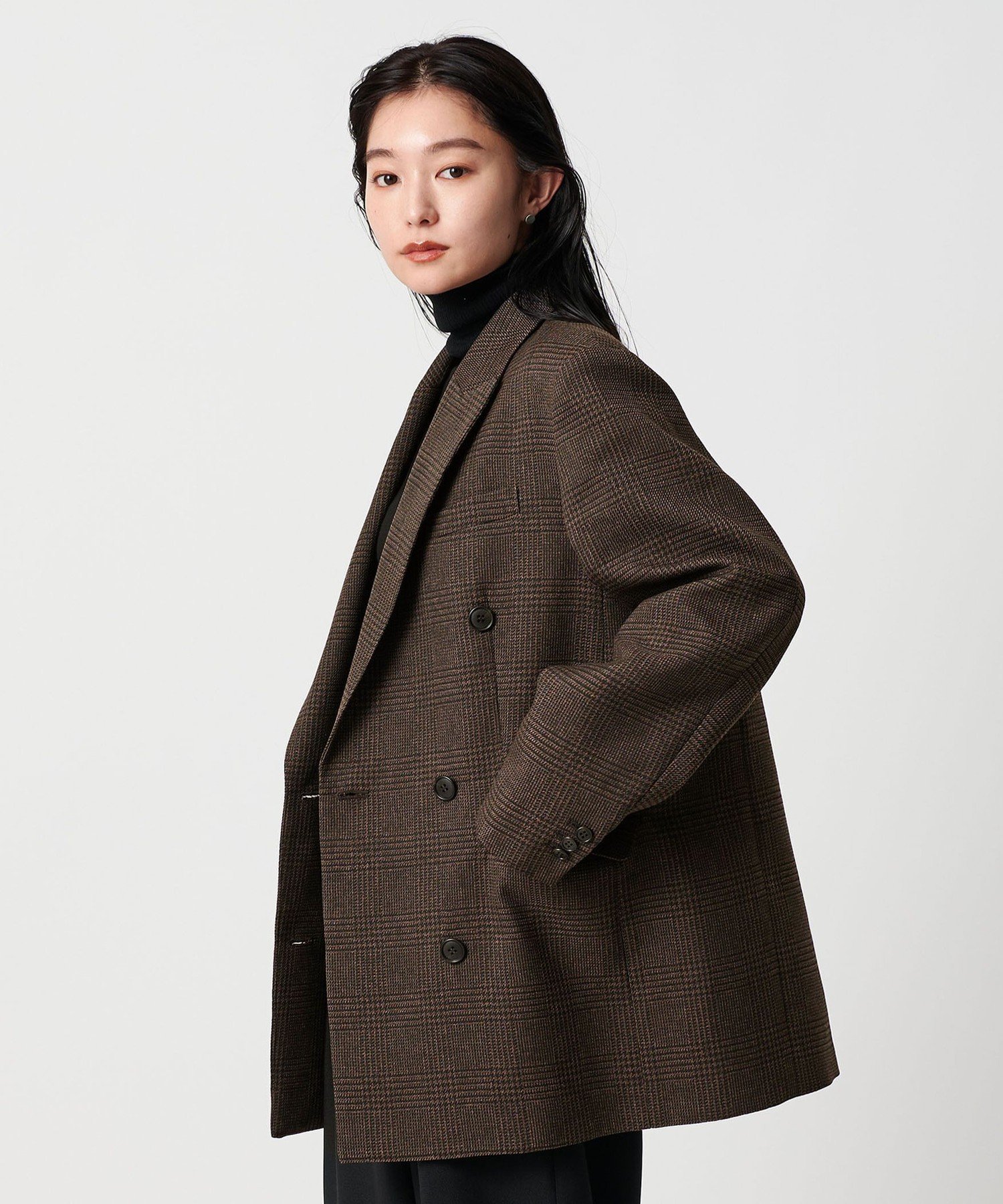 MARW UNITED ARROWSオーバー ダブル ジャケット　ダークグレー UNITED ARROWS｜<MARW UNITED ARROWS>オーバー ダブル ジャケット