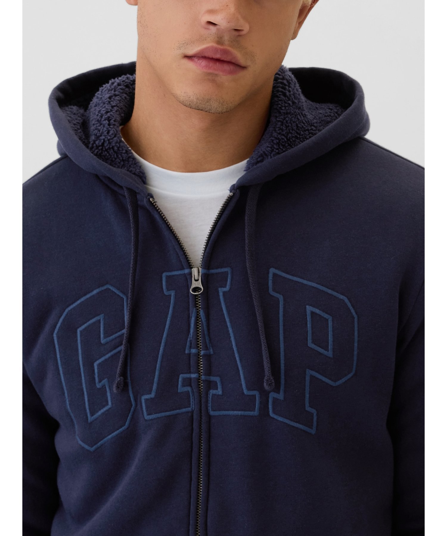 GAP｜(U)GAPロゴ 裏ボア ジップアップパーカー | Rakuten Fashion(楽天