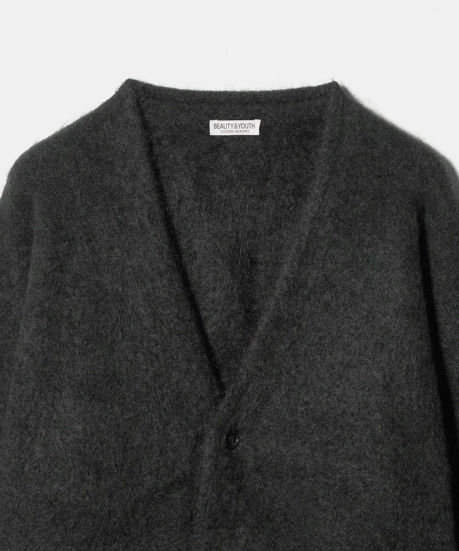 BEAUTY&YOUTH UNITED ARROWS｜シャギー モヘヤ Vネック カーディガン