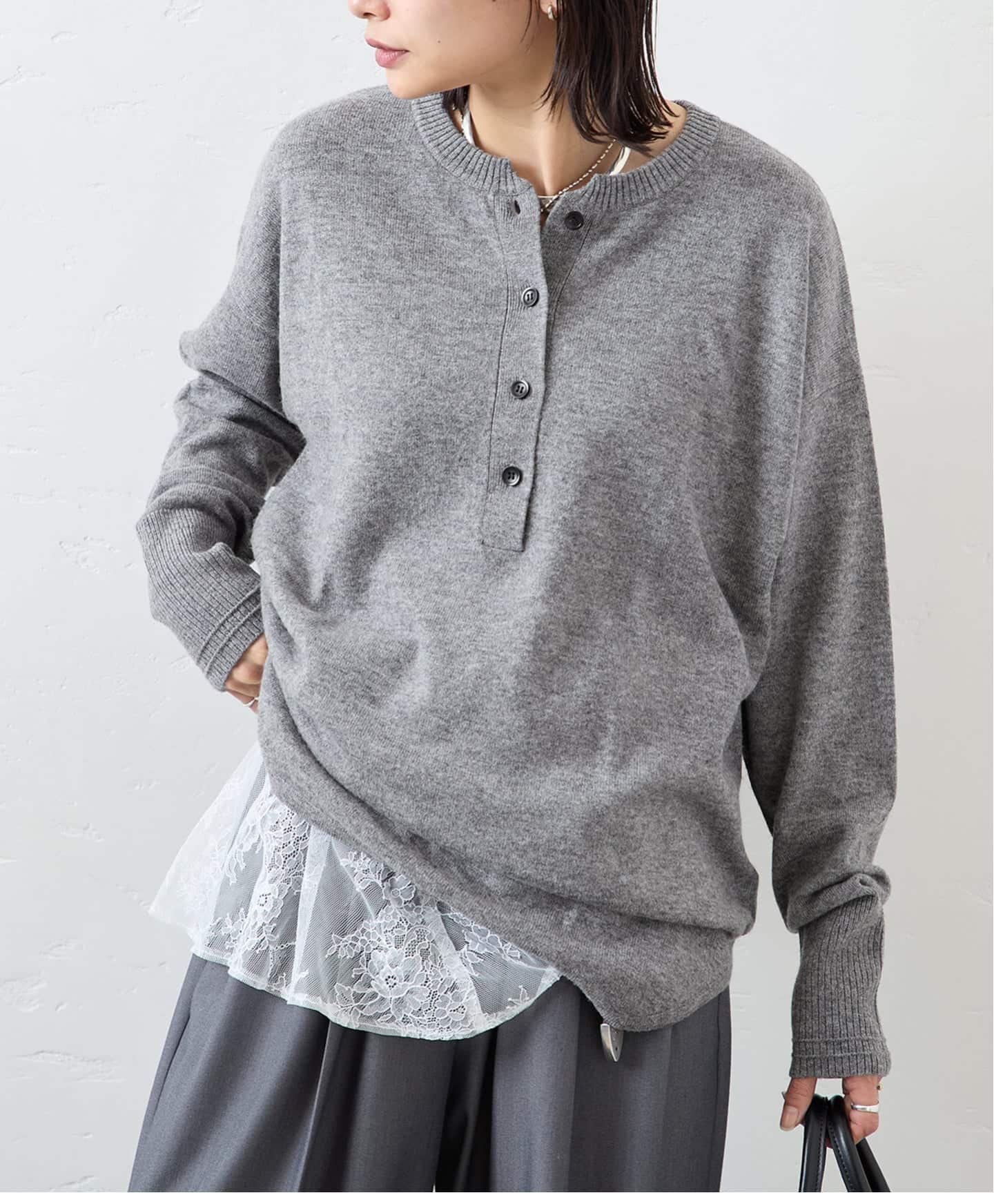 JOURNAL STANDARD｜ウールカシミヤMIX 2WAYヘンリー | Rakuten Fashion