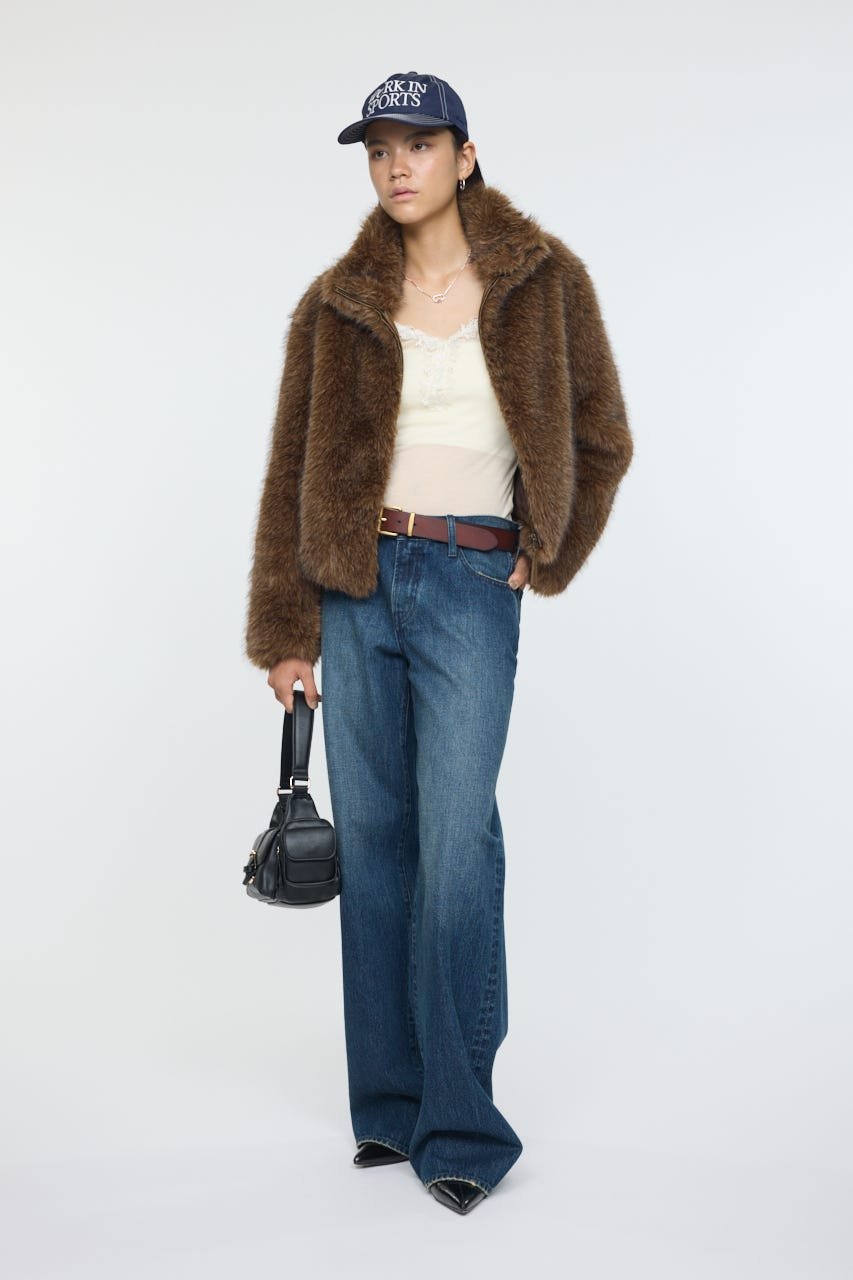 moussy｜【otonaMUSE掲載】F/FUR STAND COLLAR ジャケット | Rakuten