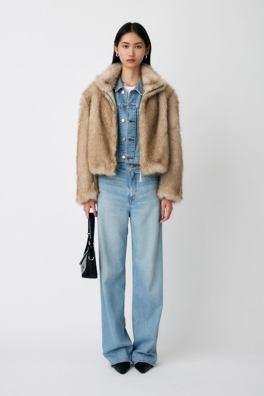 moussy｜【otonaMUSE掲載】F/FUR STAND COLLAR ジャケット | Rakuten