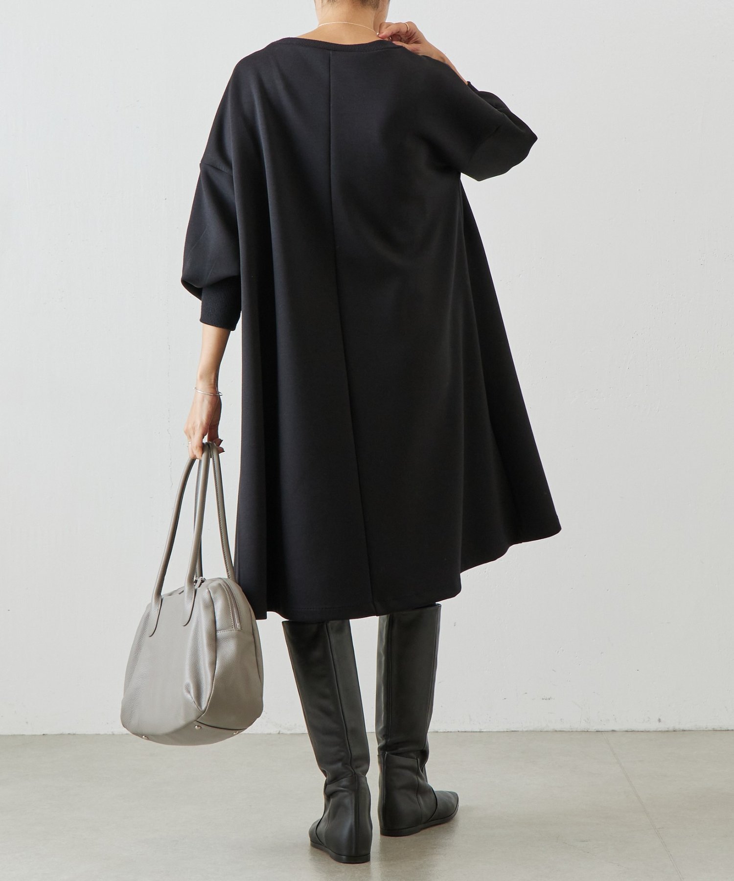 BEARDSLEY｜袖パフダンボールワンピース | Rakuten Fashion(楽天