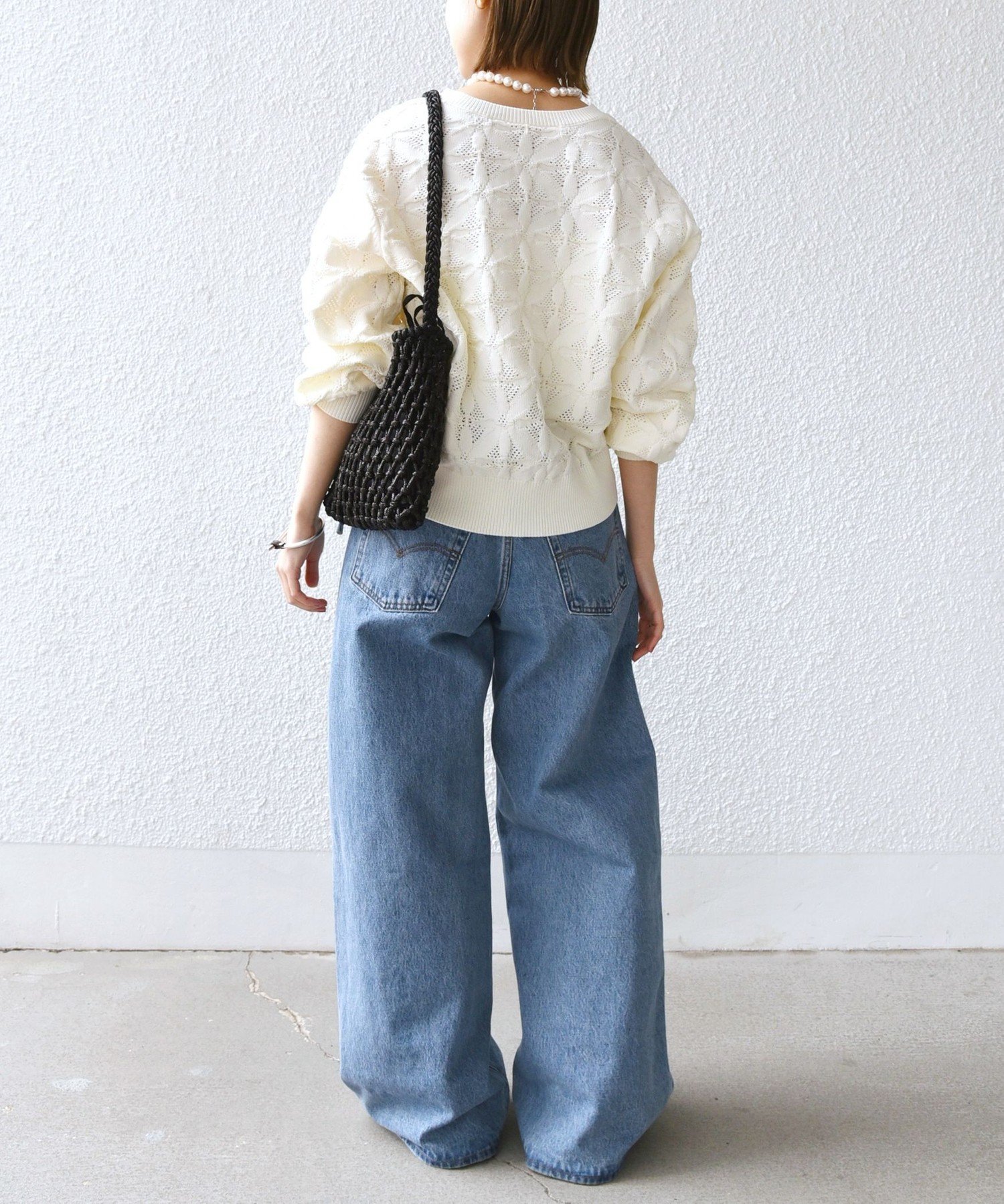 shipsWEB限定洗濯機可2WAYフラワー ジャカードハーフジッププルオーバー WEB限定】〈洗濯機可能〉2WAY フラワー ジャカード ハーフ ジップ プル