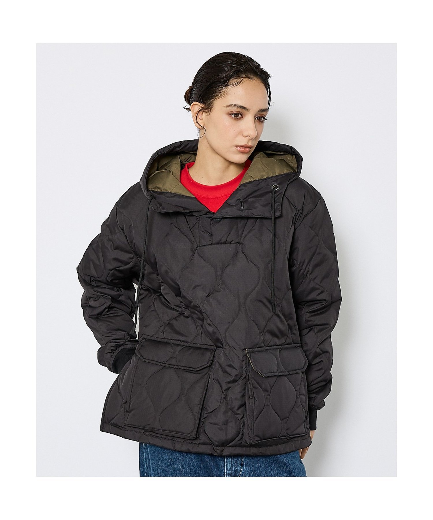 ABAHOUSE｜【TAION / タイオン】ミリタリー ダウンフーディー/ダウン