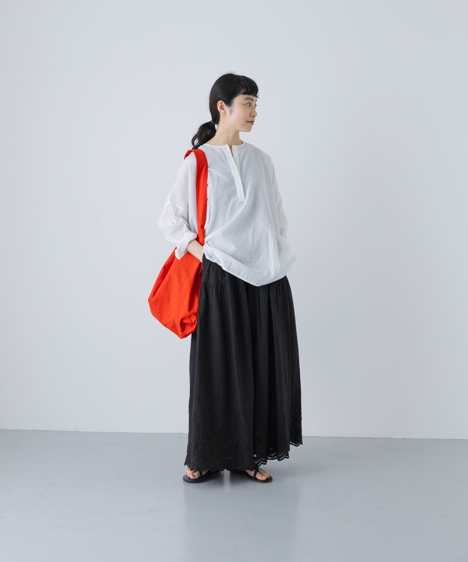 かぐれ｜刺繍ティアードパンツ | Rakuten Fashion(楽天ファッション