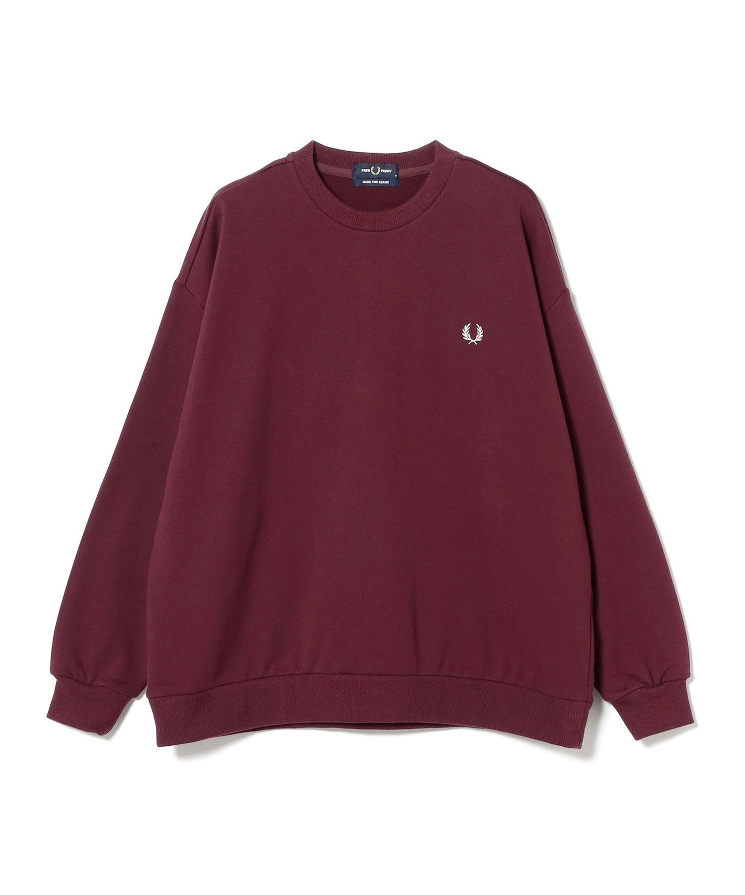 BEAMS MEN｜FRED PERRY / エンブロイダリー クルーネック スウェット