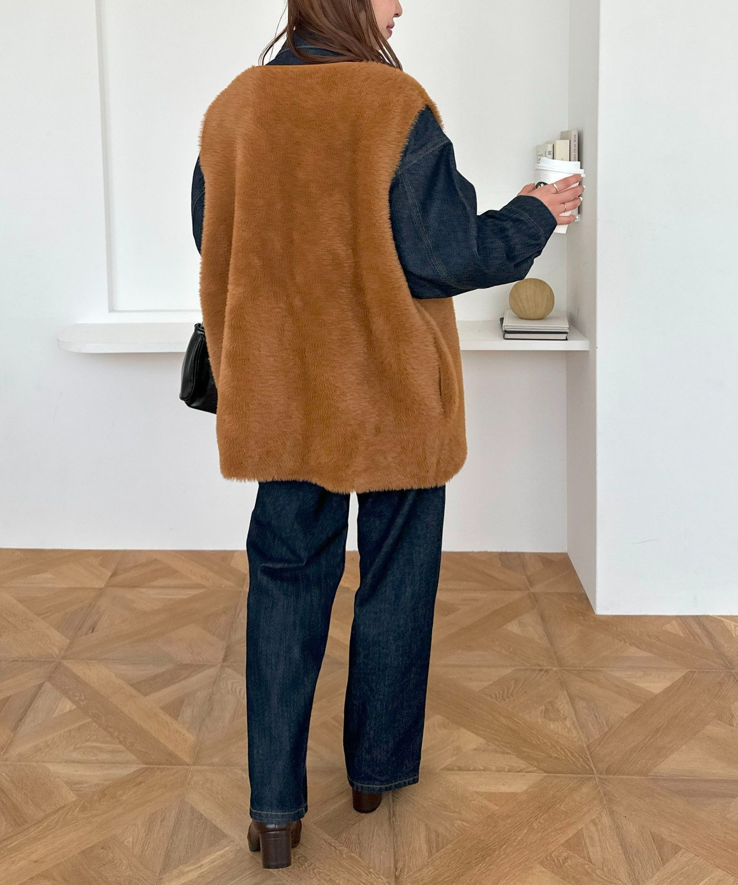 Discoat｜【ユニセックス】ミンクライクファーベスト | Rakuten