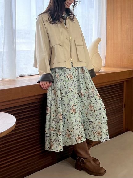 Mila Owen｜ショートテントシルエットハンティングジャケット