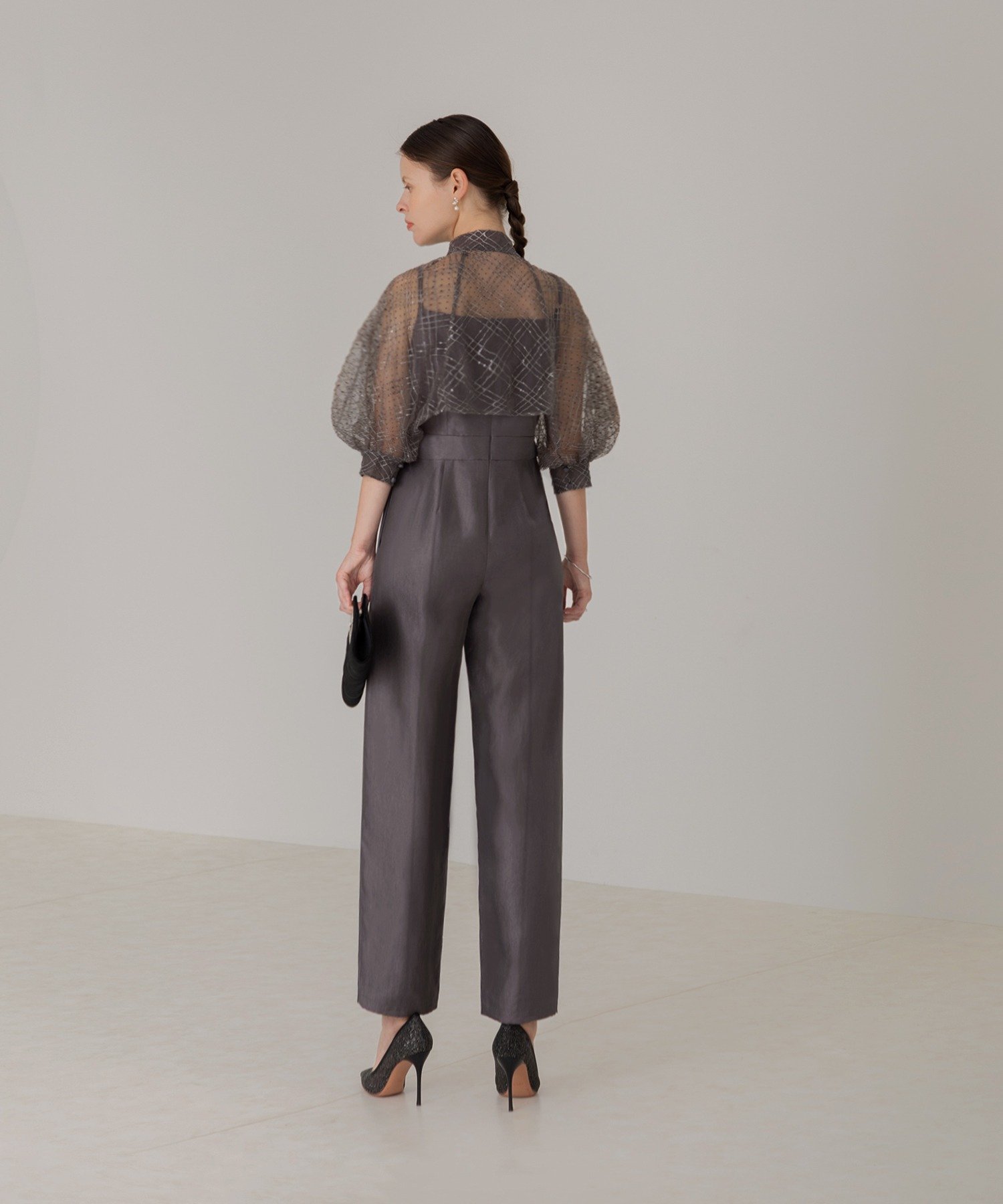 Leja｜LEJA-アシンメトリーティアードフリル3WAYベロアIライン