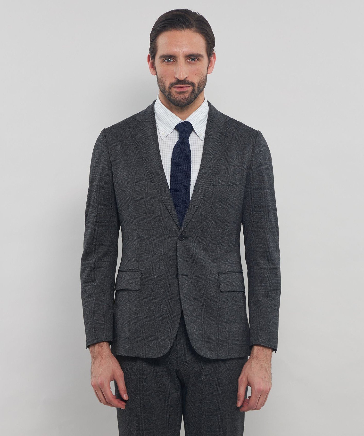 MACKINTOSH LONDON｜【FLEX JERSEY】ハイゲージジャカードグレン