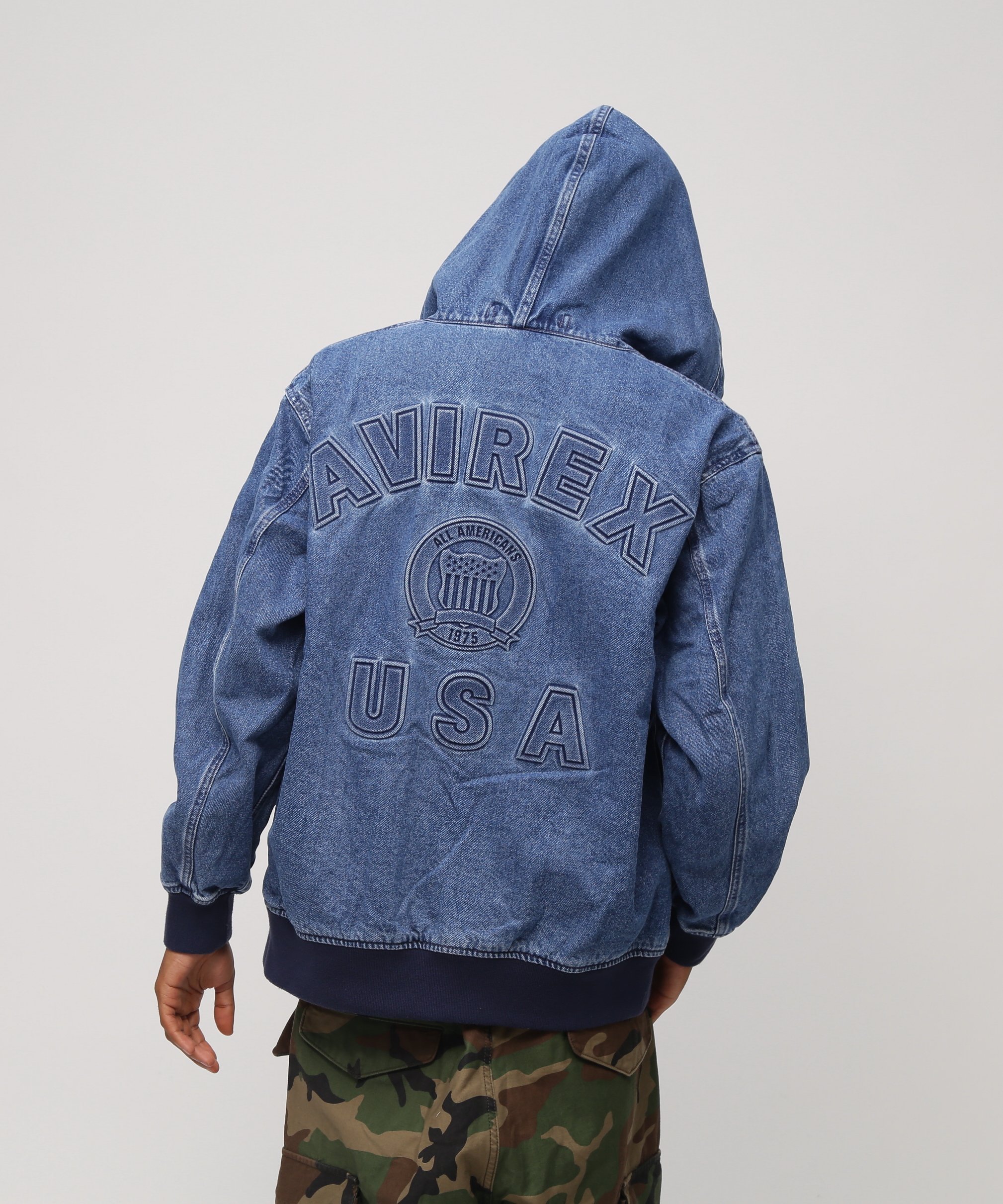 AVIREX｜《直営店限定》DENIM SIGNATURE LOGO PARKA / デニム