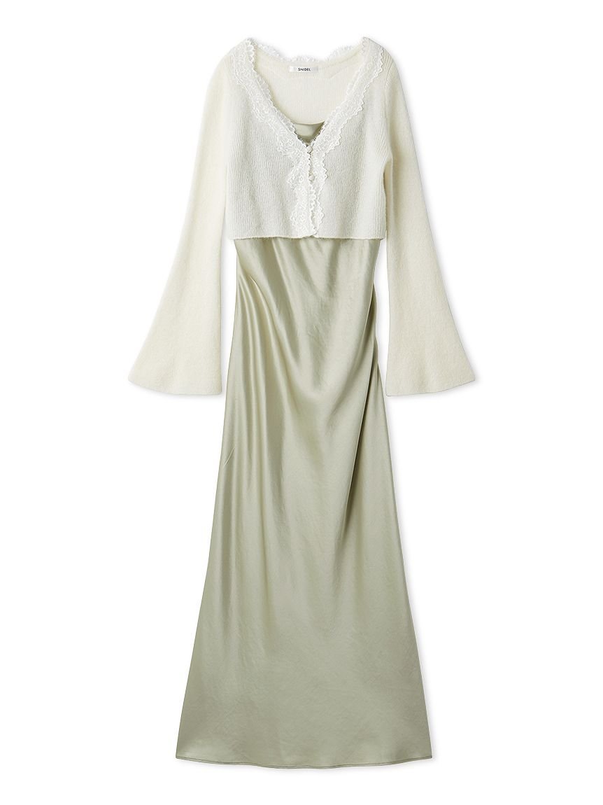 SNIDEL｜キャミワンピースモヘアカーディガンセット | Rakuten Fashion