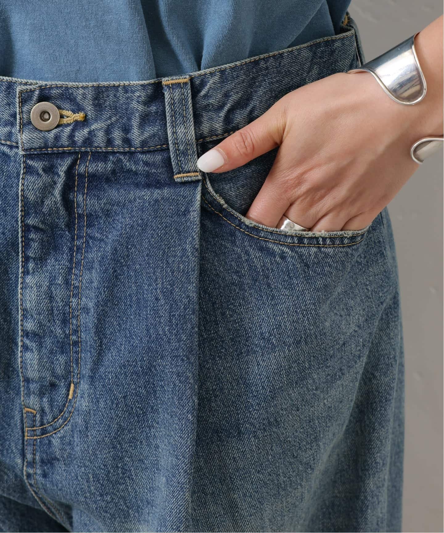 journal standard luxe｜《追加2》13OZデニム タックラウンドパンツ