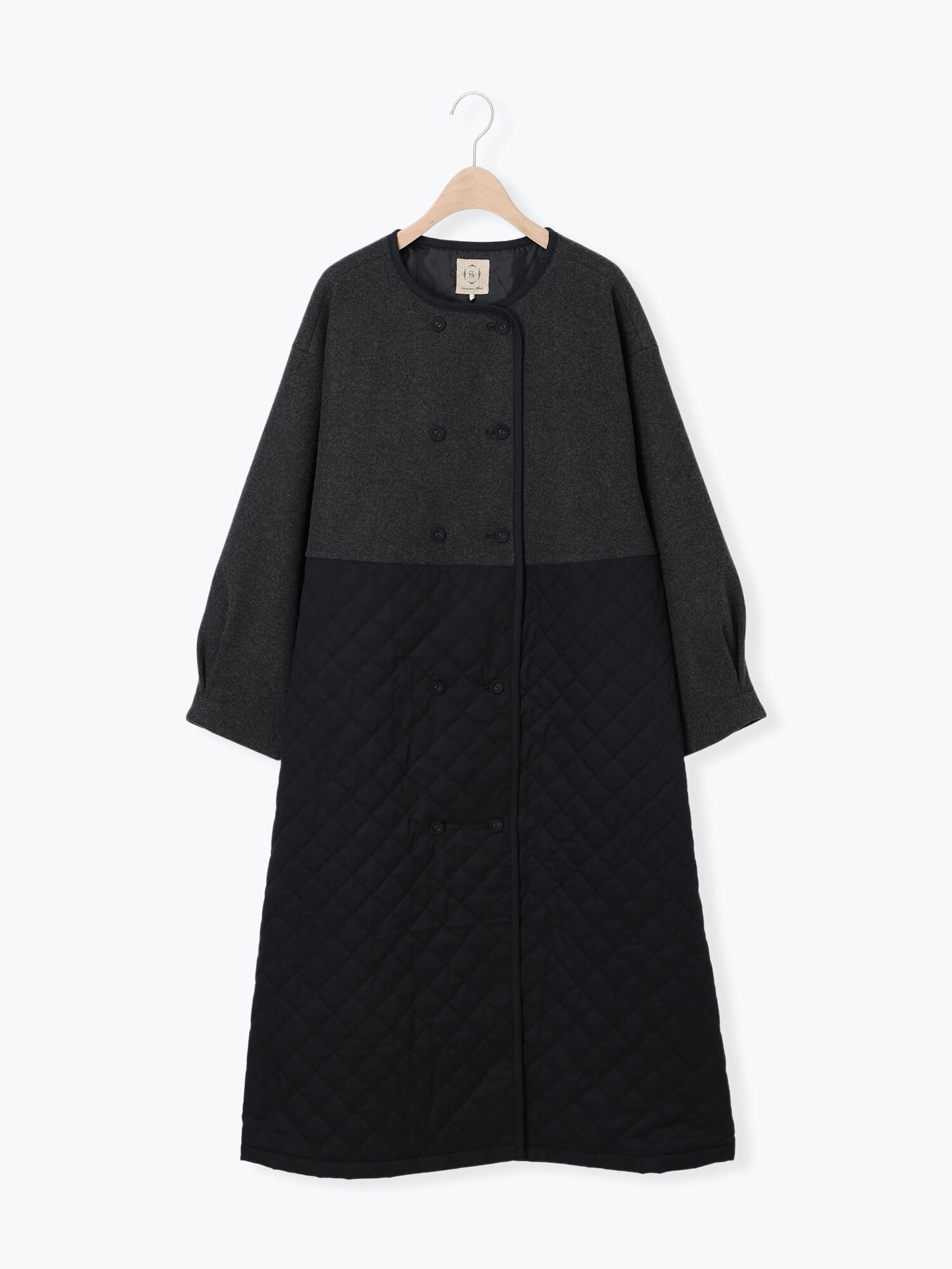 Samansa Mos2｜メルトン切替キルティングコート | Rakuten Fashion