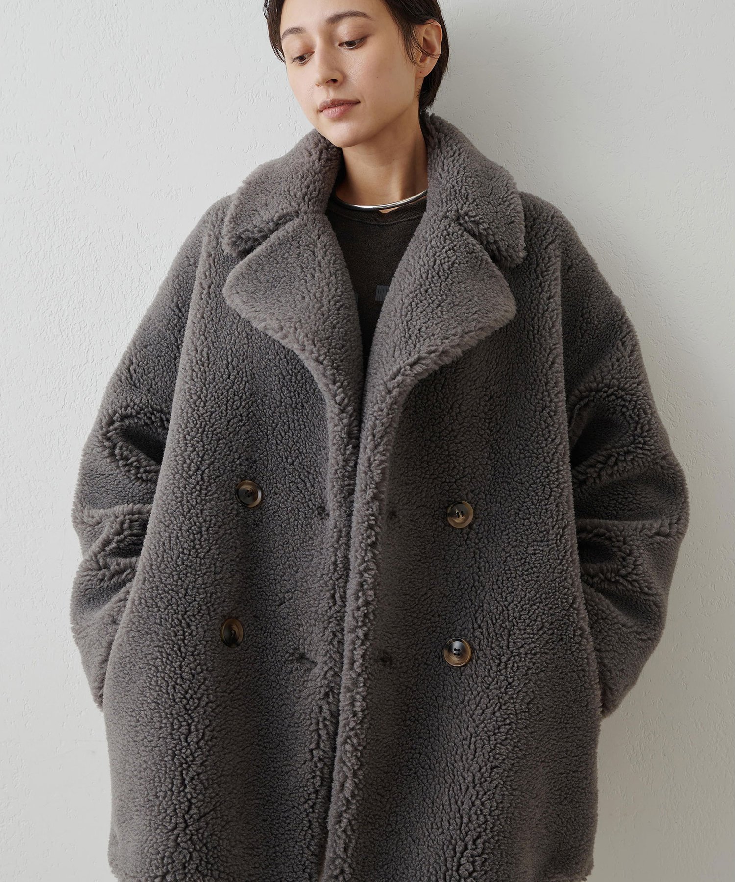 Whim Gazette｜【THE PAUSE】ボアダブルコート | Rakuten Fashion(楽天