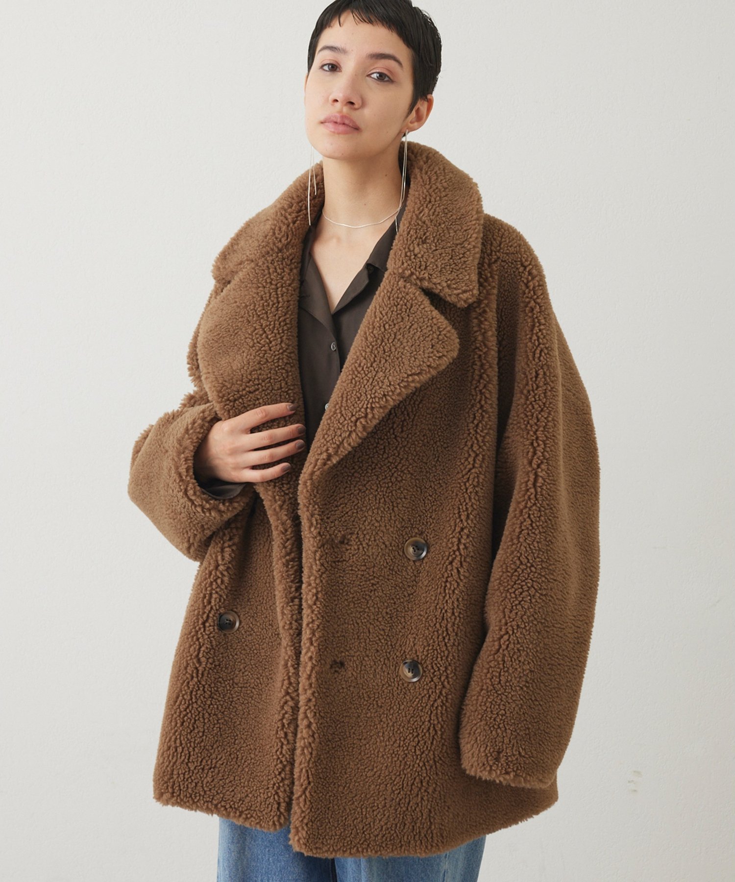 Whim Gazette｜【THE PAUSE】ボアダブルコート | Rakuten Fashion(楽天