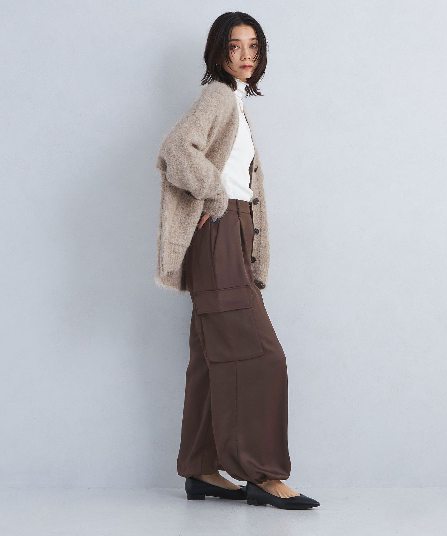 UNITED ARROWS LTD. OUTLET｜アルパカシャギー Vネックカーディガン