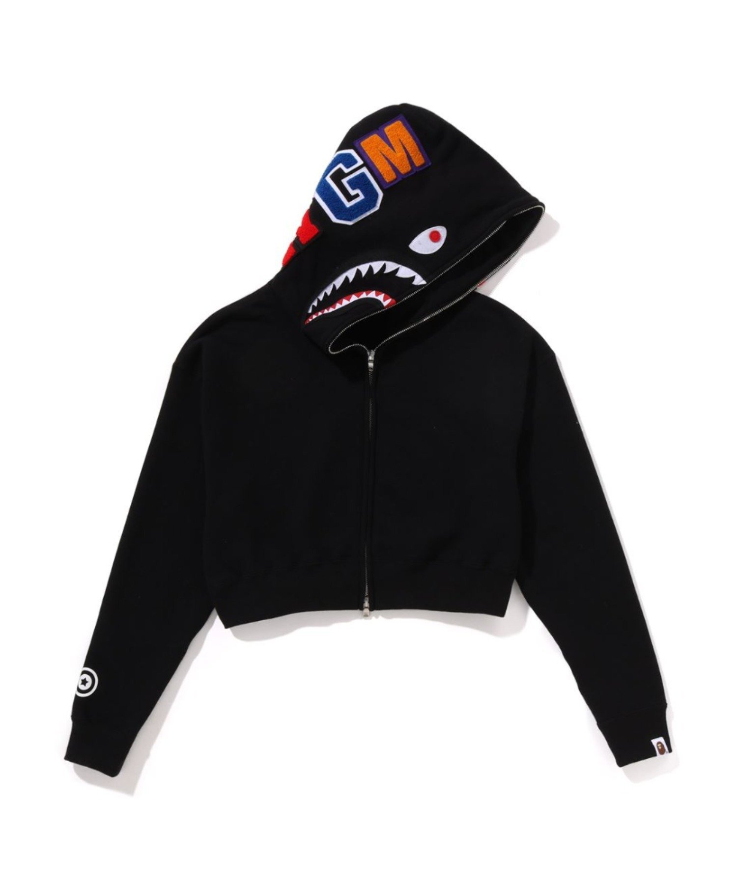 A BATHING APE｜SHARK CROPPED FULL ZIP HOODIE | Rakuten Fashion