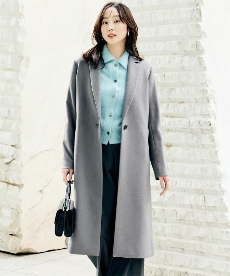 UNTITLED｜【スタイリッシュ/オンオフ兼用】ウールチェスターコート