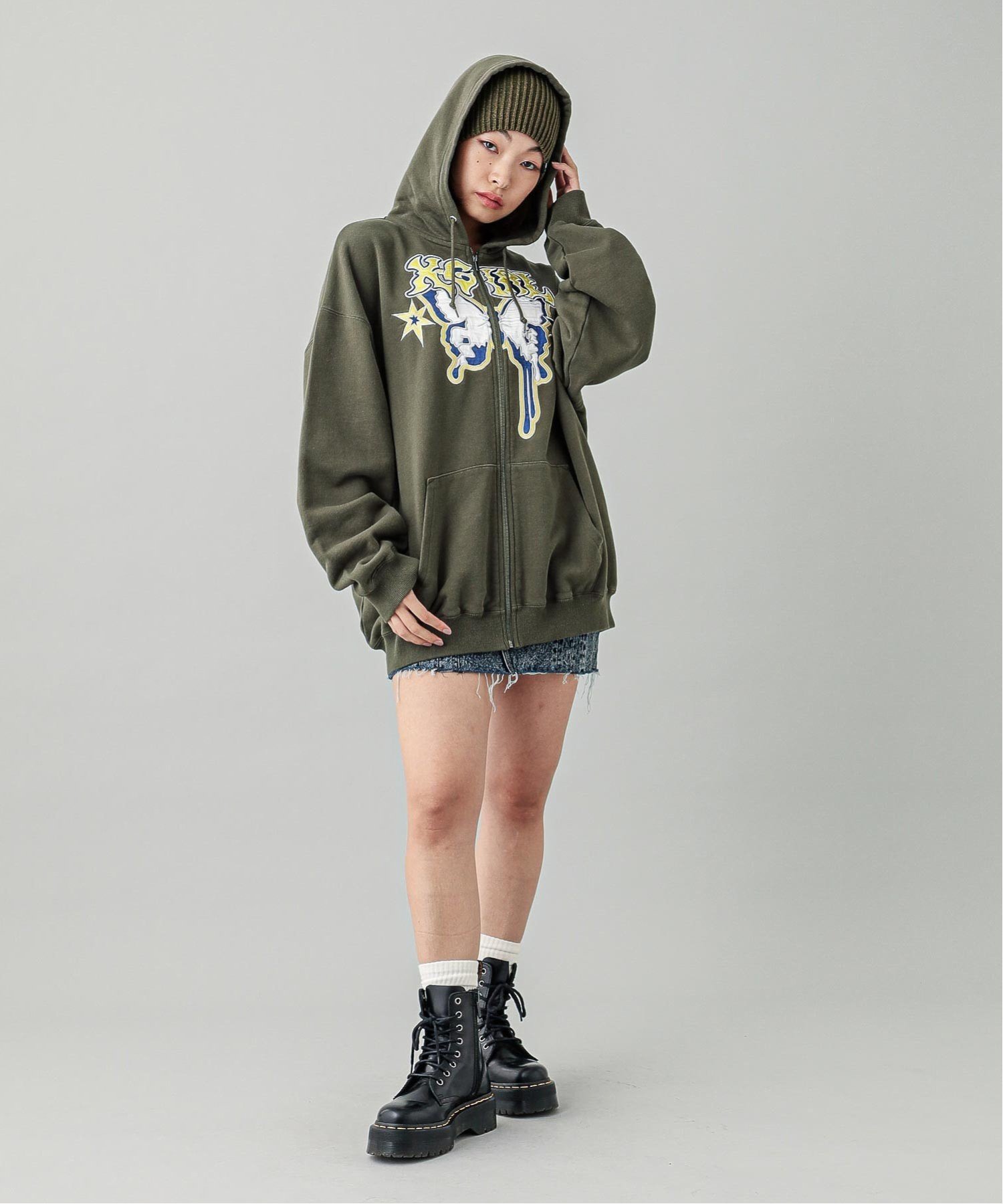 X-girl｜BUTTERFLY ZIP UP HOODIE | Rakuten Fashion(楽天ファッション
