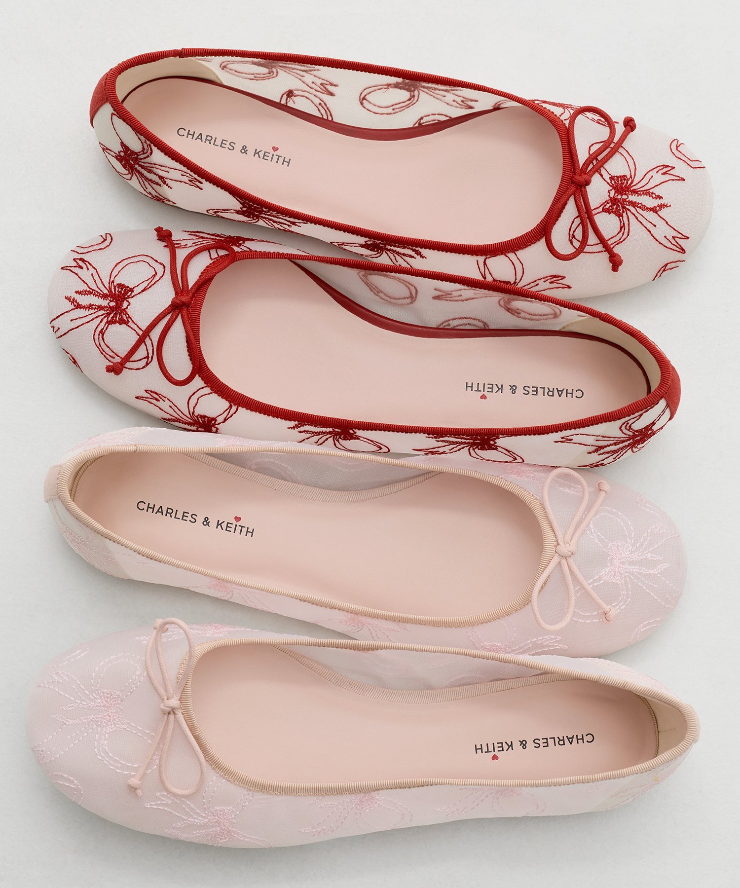 CHARLES & KEITH｜メッシュボウバレエフラット | Rakuten Fashion(楽天