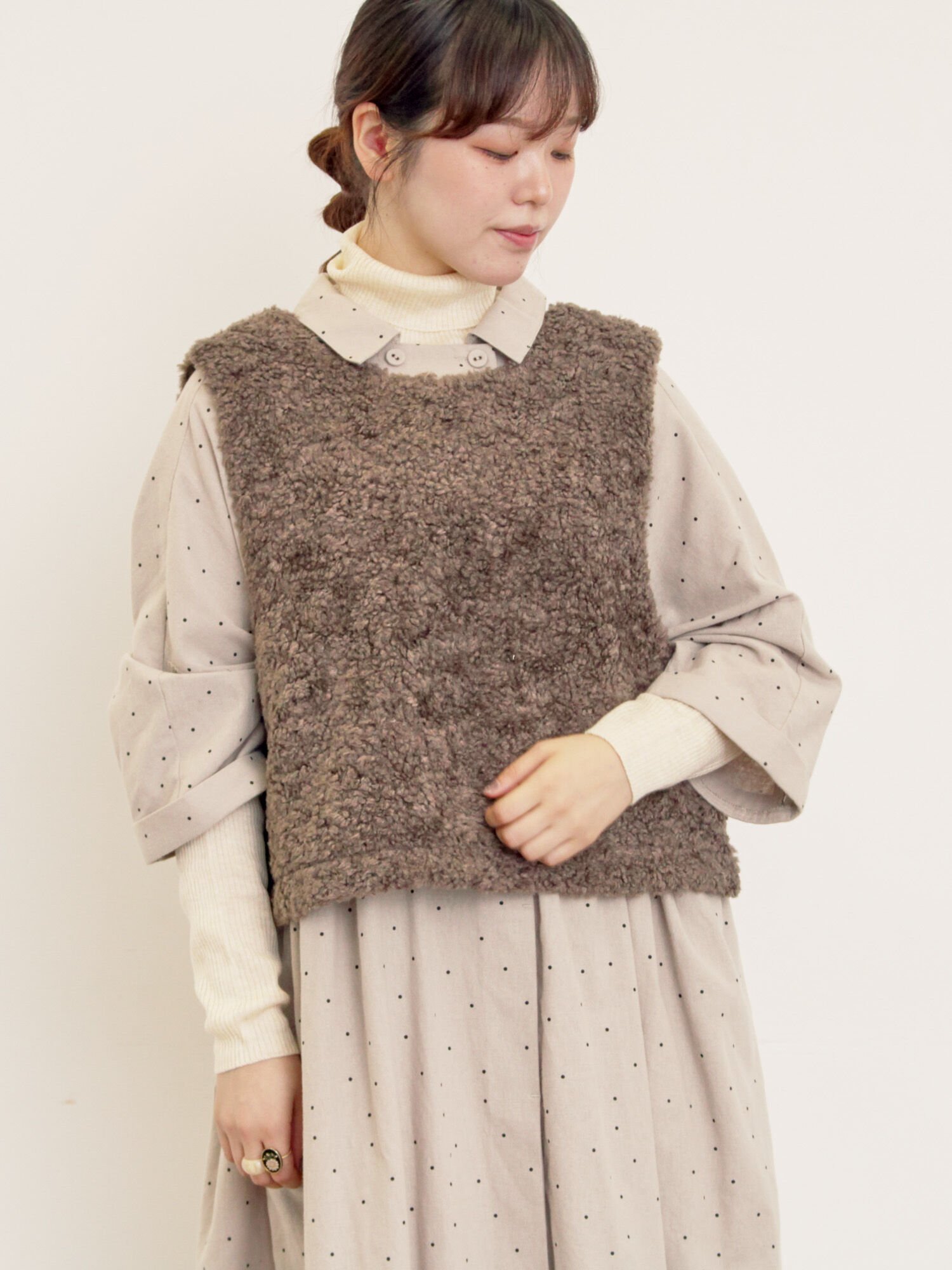 Samansa Mos2｜前後2WAYボアベスト | Rakuten Fashion(楽天