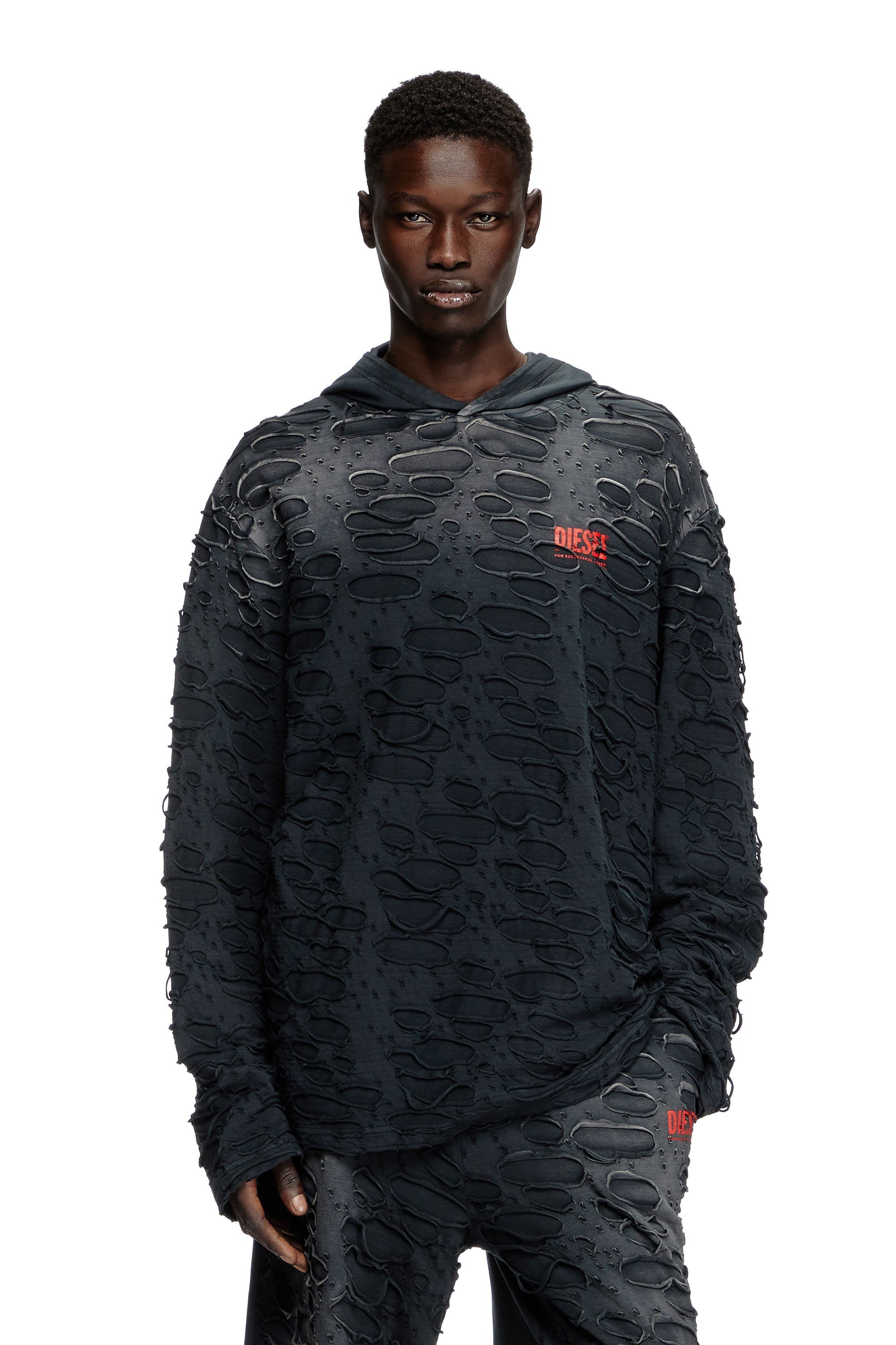 DIESEL｜メンズ フーディーTシャツ T-CRANE-LS-HOOD | Rakuten Fashion