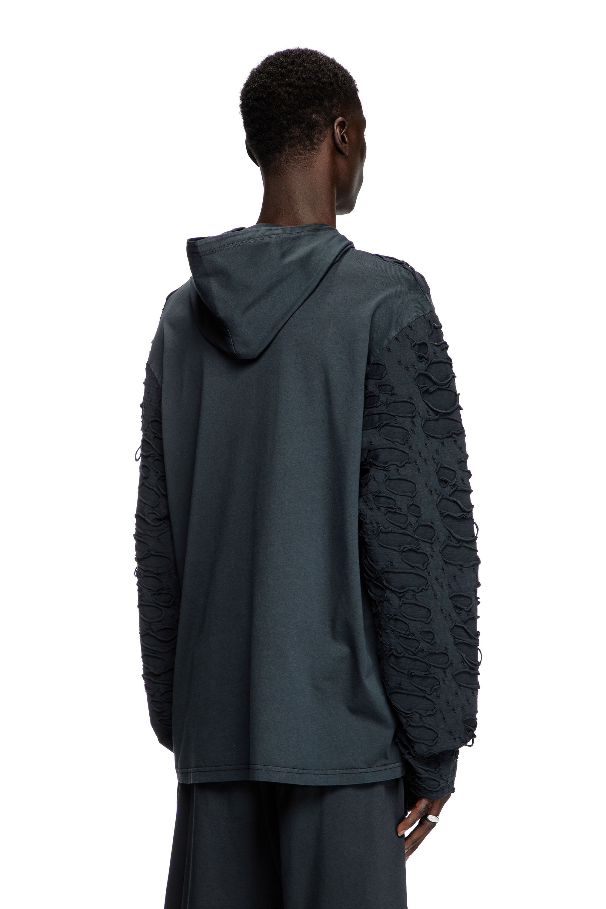 DIESEL｜メンズ フーディーTシャツ T-CRANE-LS-HOOD | Rakuten Fashion