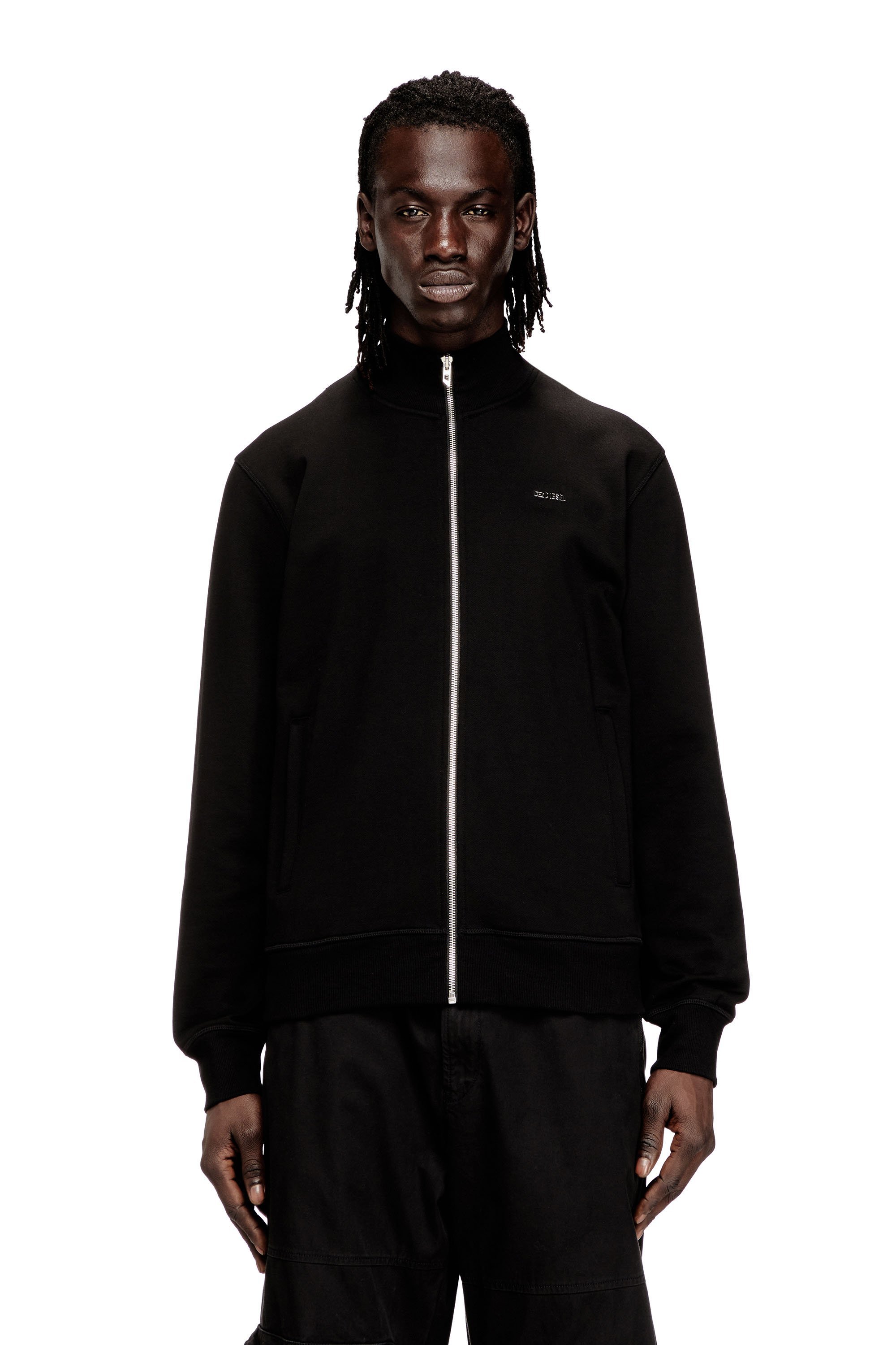 DIESEL｜メンズ ジップアップスウェット S-LOCK-MET | Rakuten Fashion