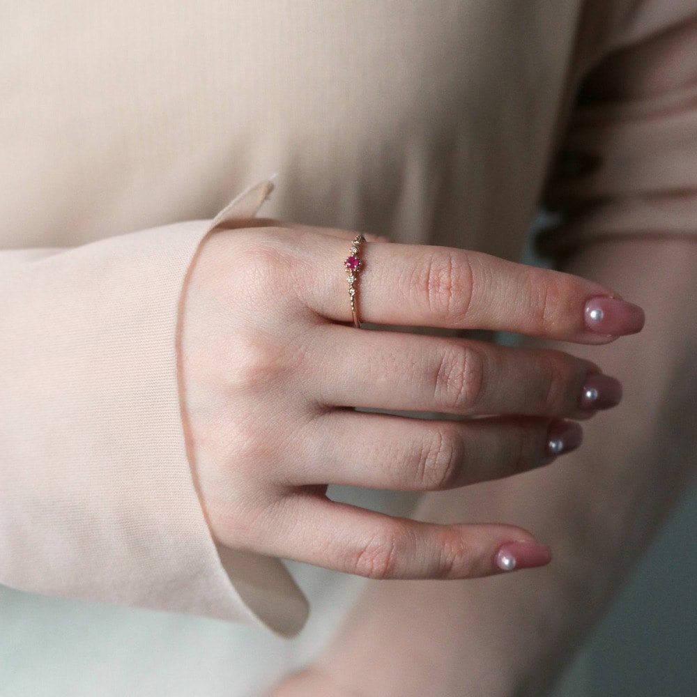 NOJESS｜【Pocket Ring】K10ルビーリング | Rakuten Fashion(楽天
