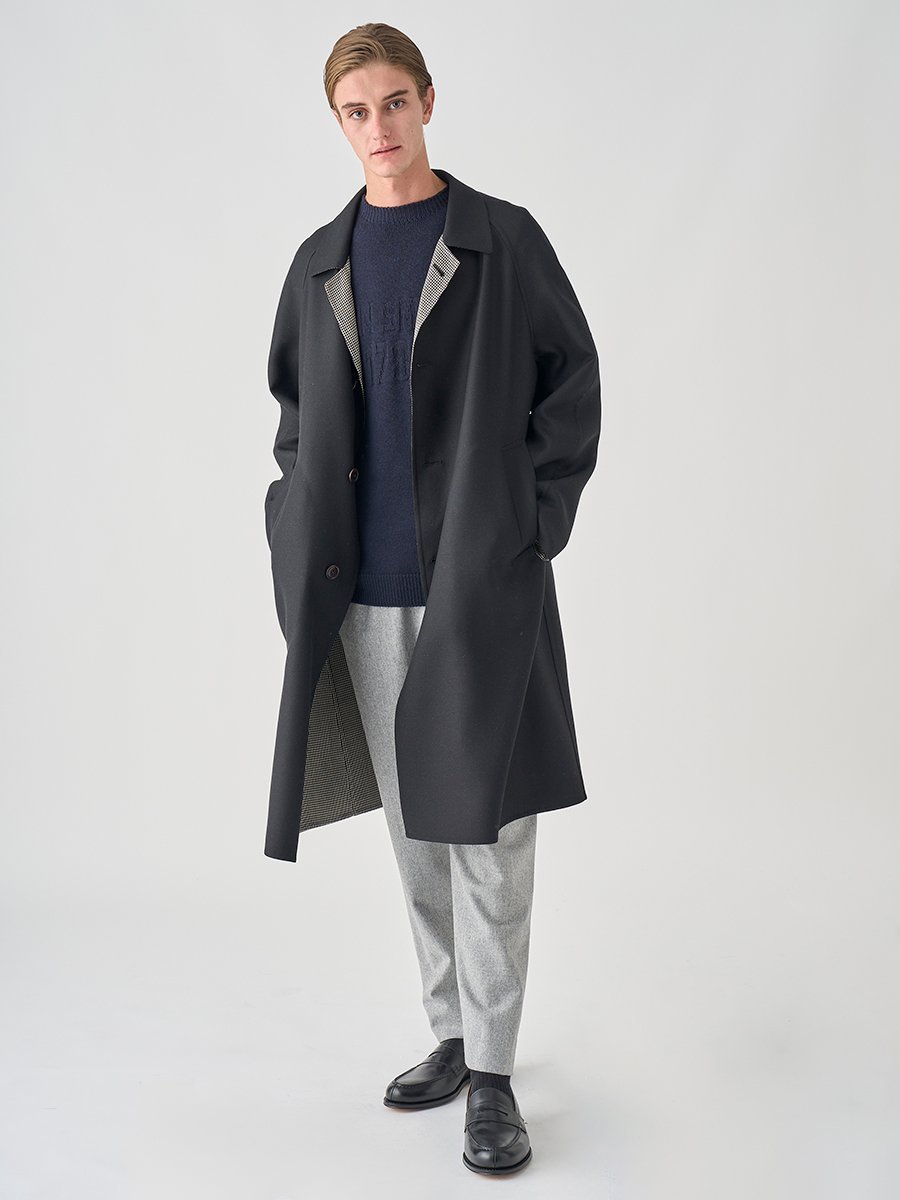 JOHN SMEDLEY｜ウールダブルクロス バルマカーンコート |FC214