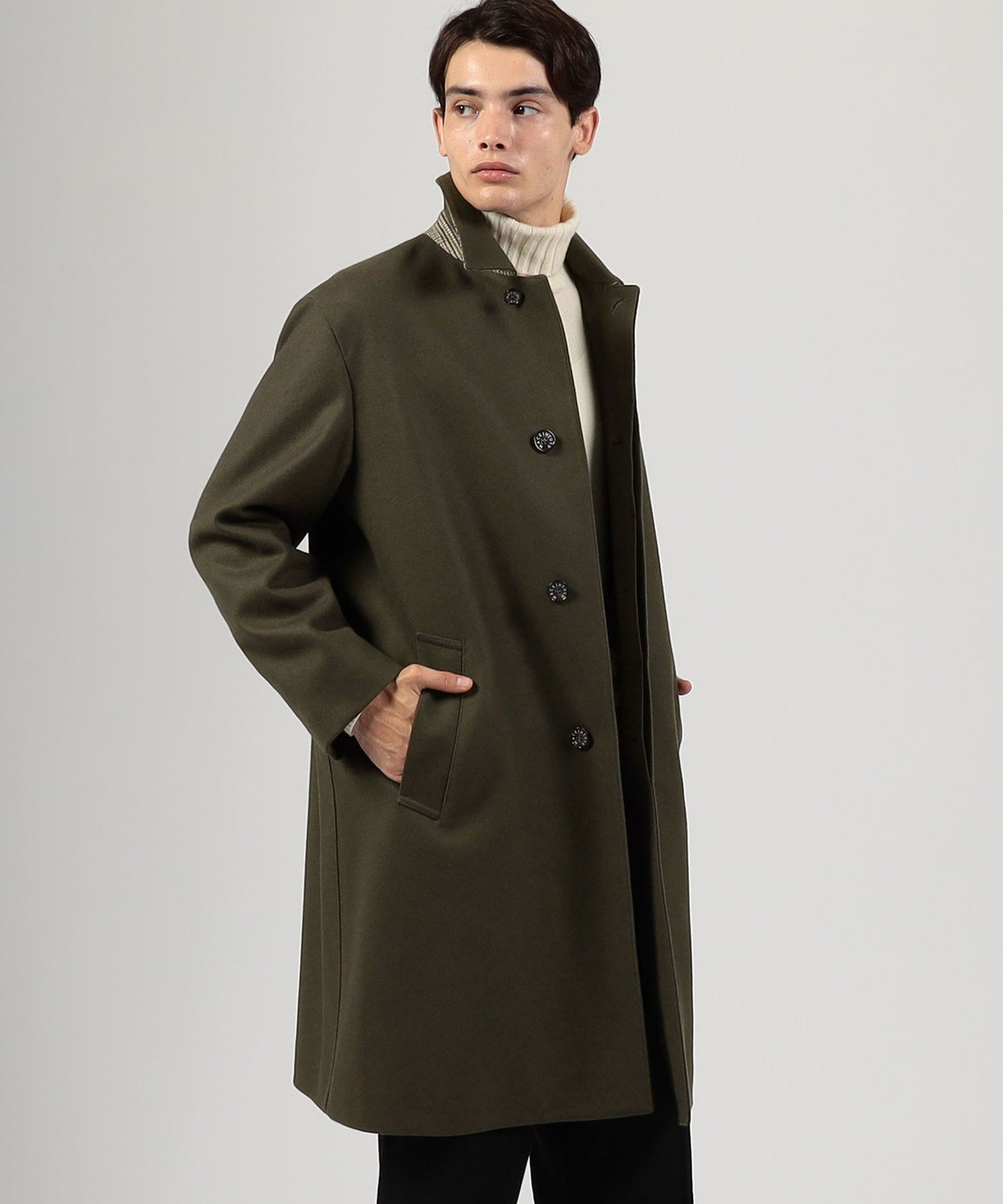 TOMORROWLAND｜【別注】MACKINTOSH DUNKELD ウールステンカラーコート