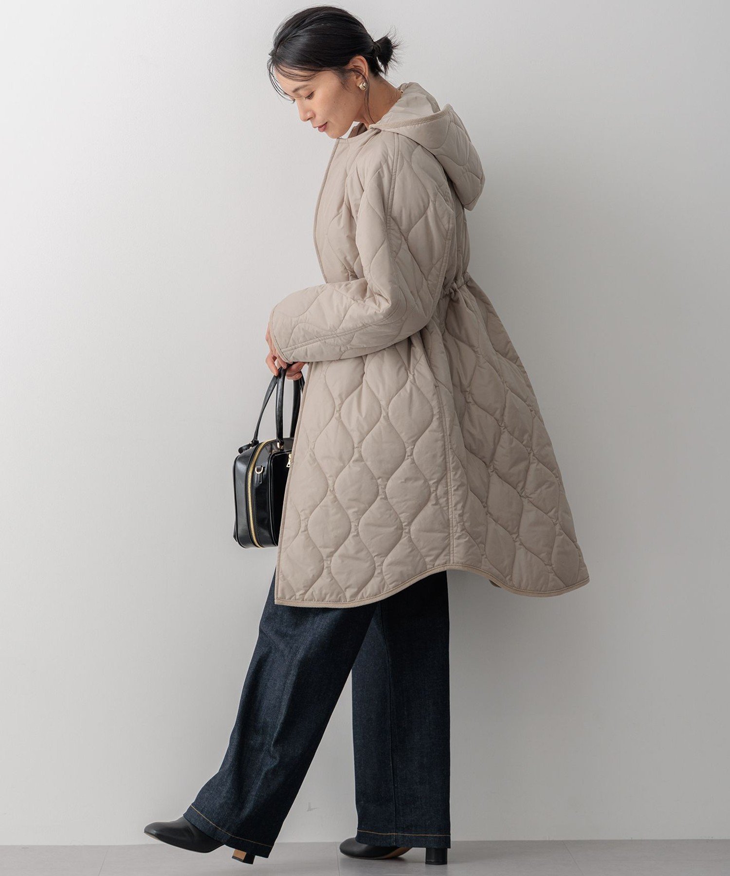 23区｜【洗える/撥水加工】中綿 ロング パディング アウター | Rakuten